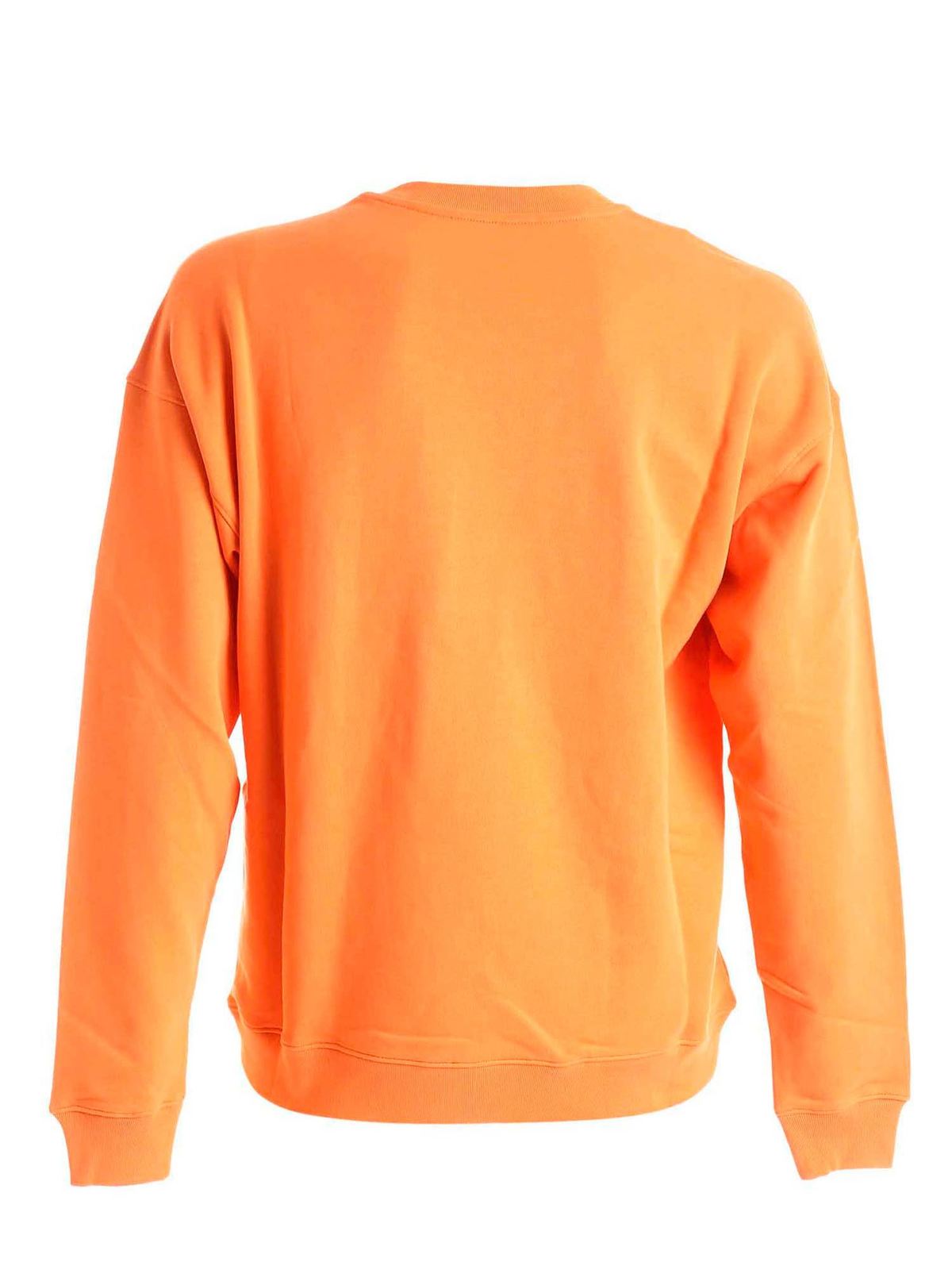 moschino orange sweatshirt