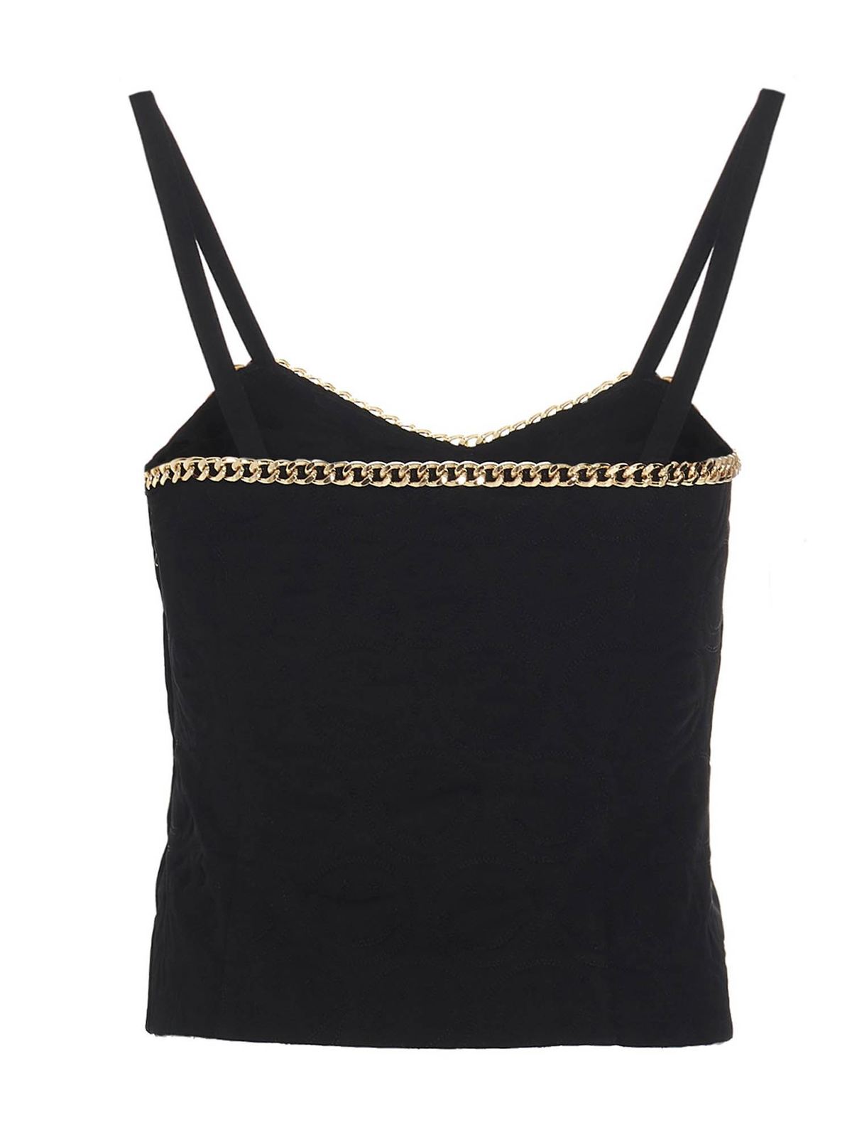 black moschino top