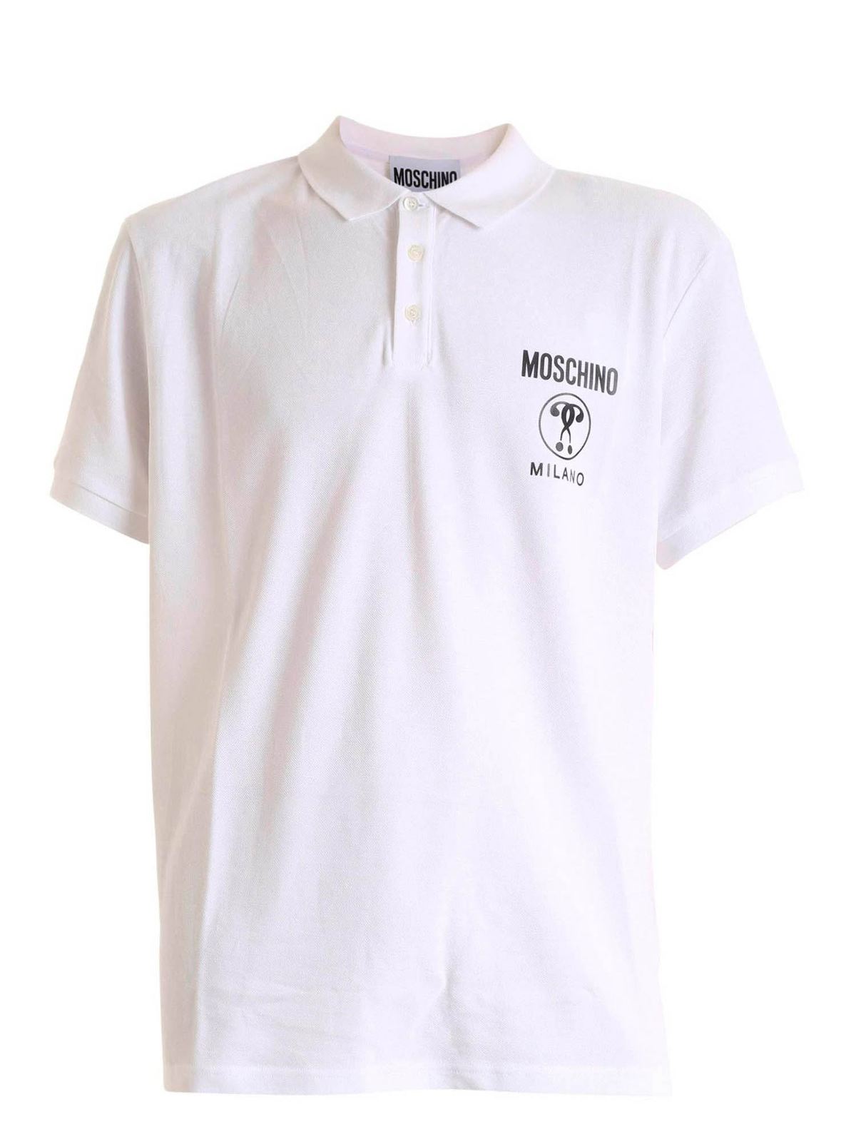Moschino - Black logo polo shirt in 