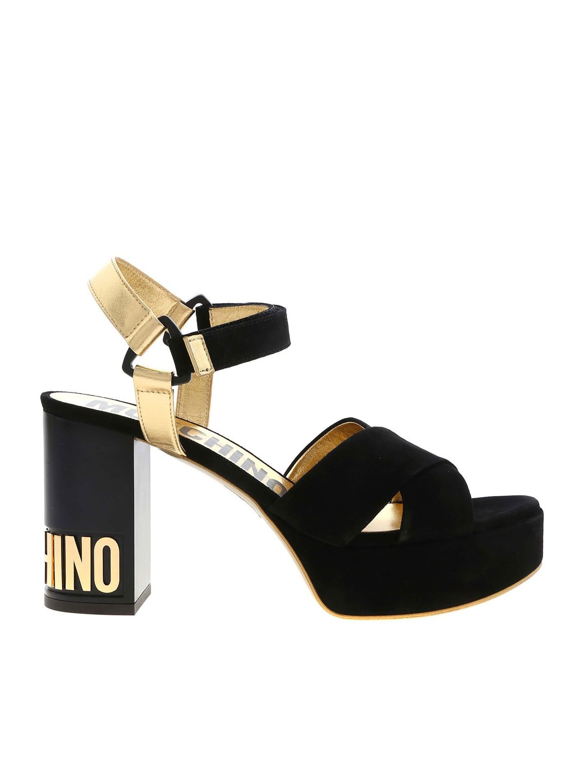 Moschino - Branded heel sandals in 