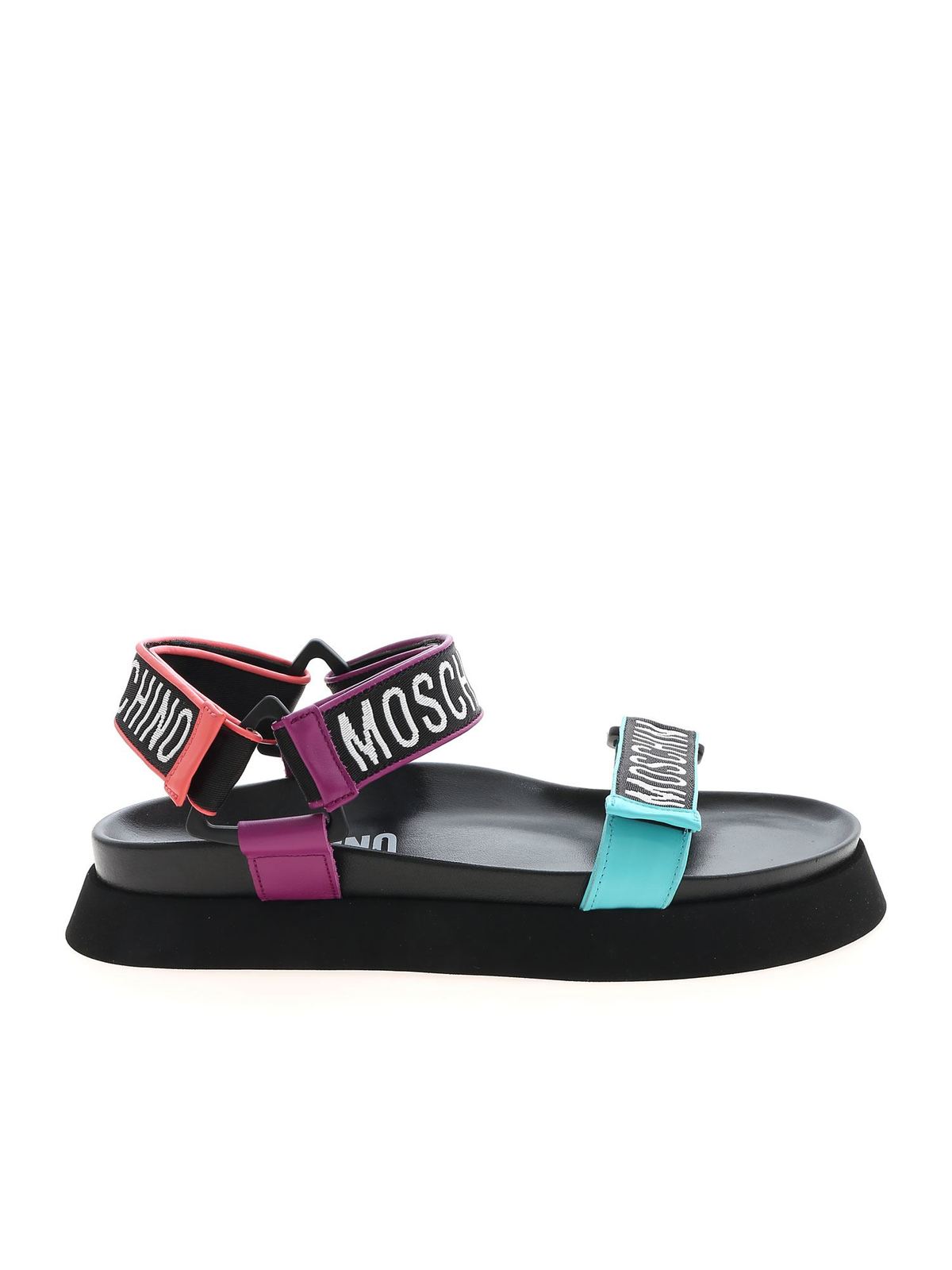 multicolor velcro sandals