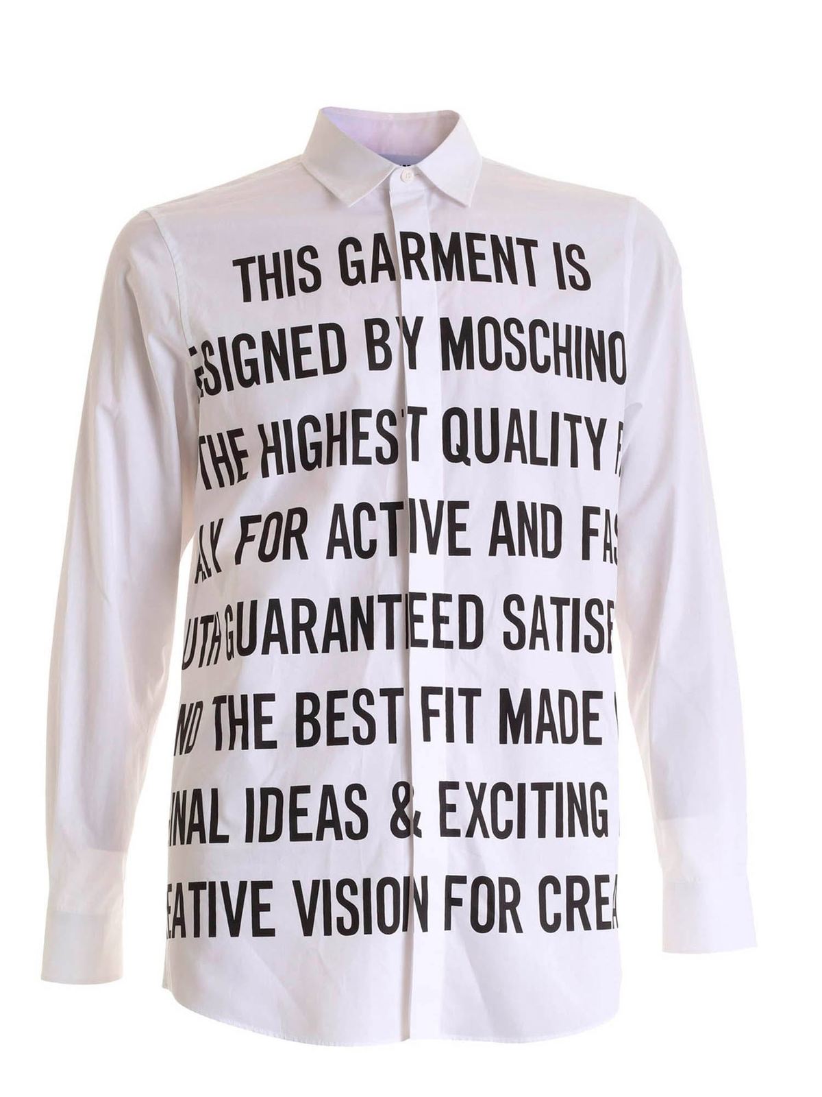 Moschino All-over Logo Shirt In White