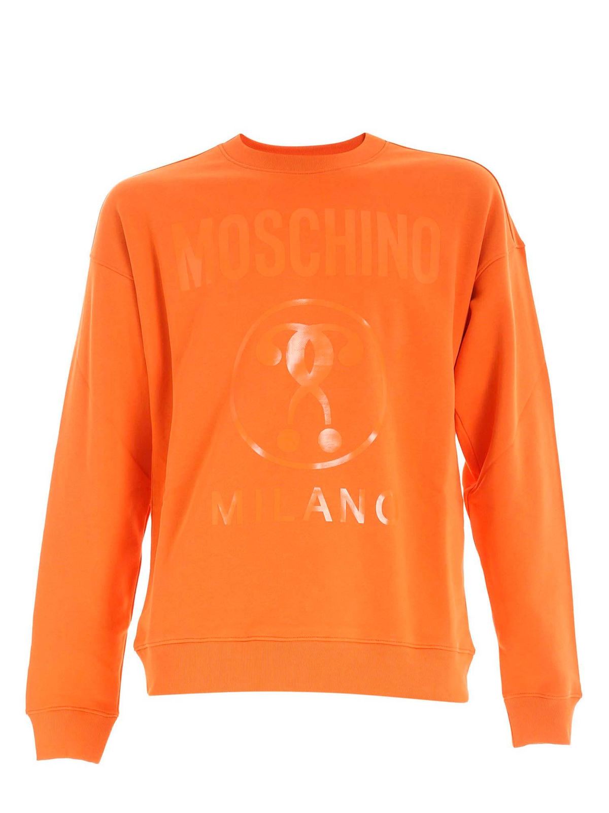 moschino orange hoodie