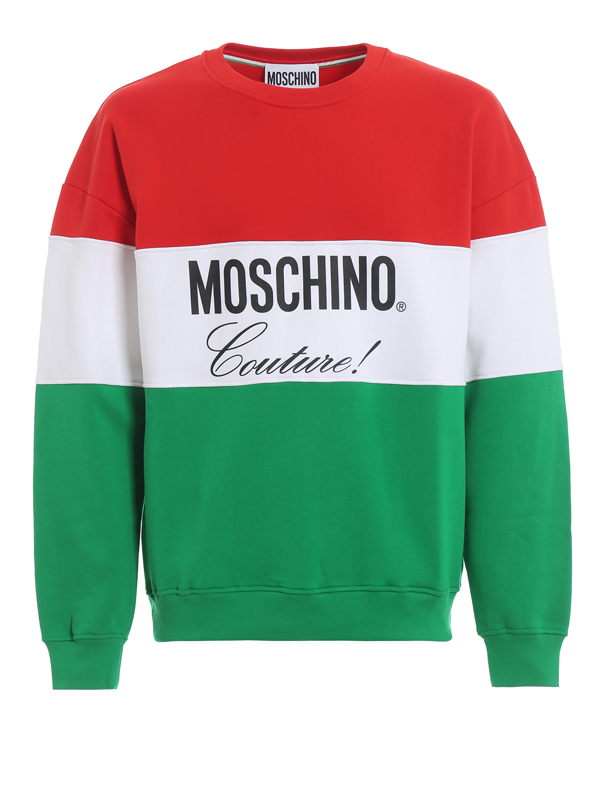 Felpe e maglie Moschino - Felpa girocollo in cotone tricolore -  ZA171102271888