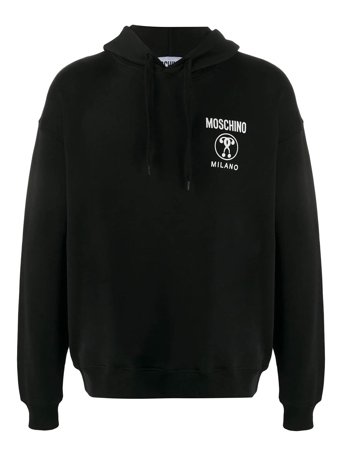 Moschino - Double Question Mark hoodie - Sweatshirts & Sweaters ...