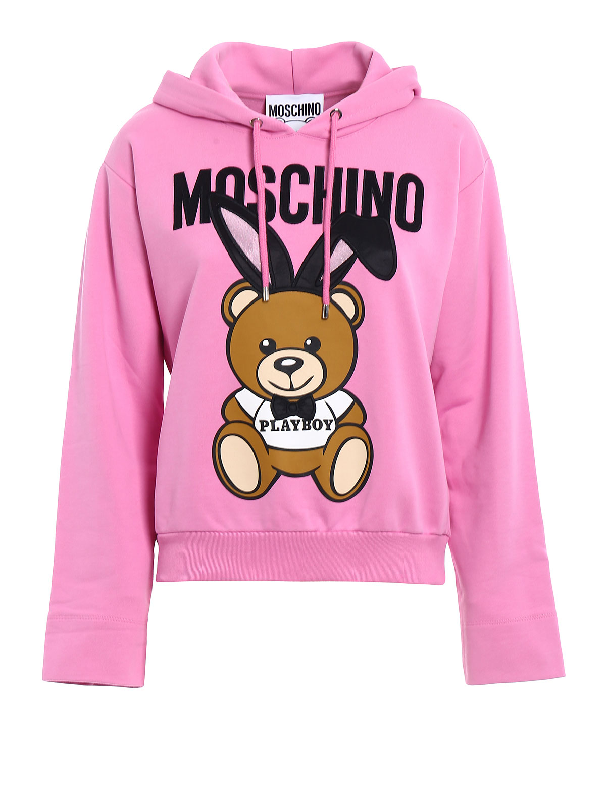 Felpa Moschino Underwear Sweatshirt Hoodie Cotone Donna Rosa A17109004 147