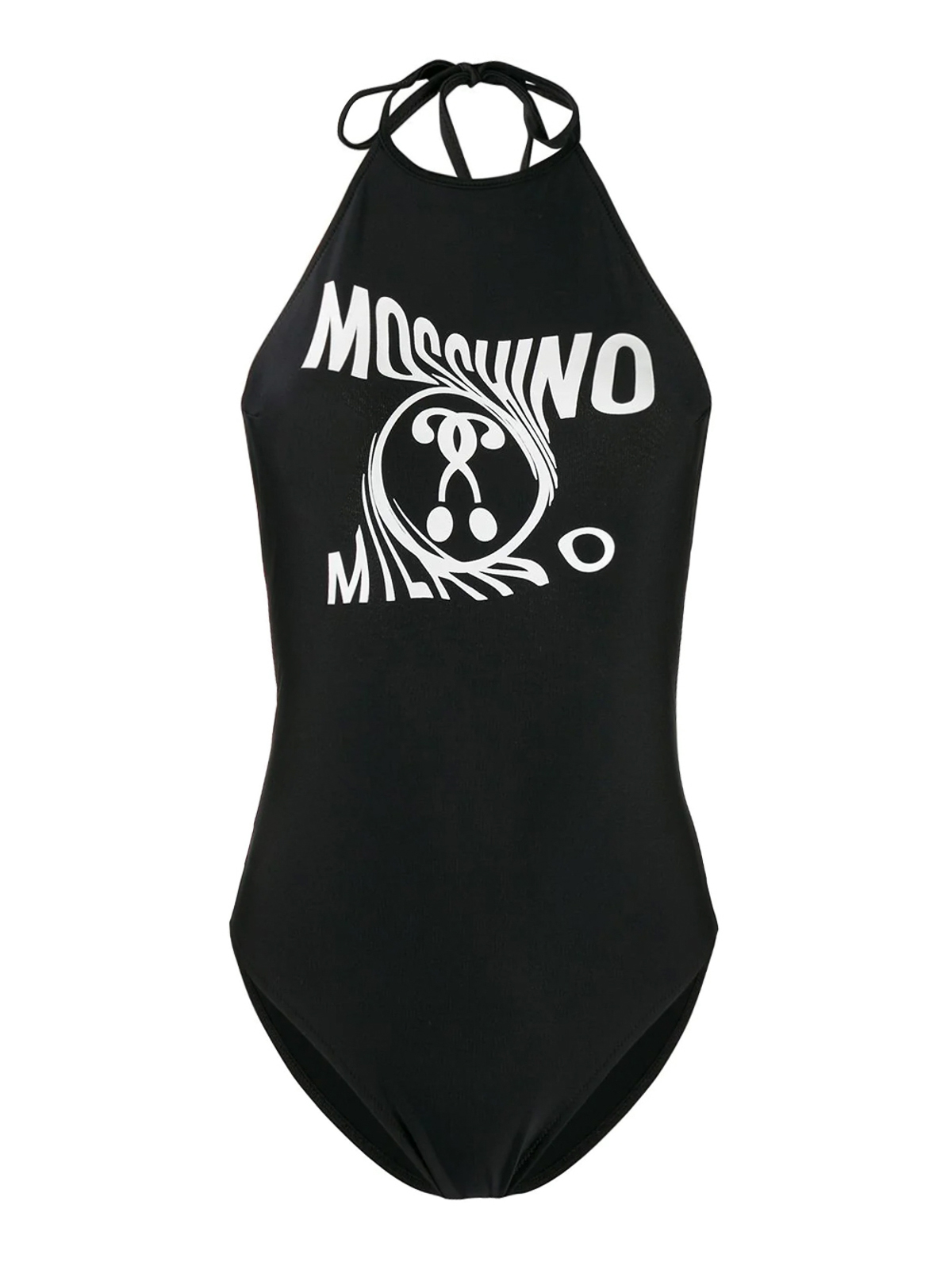 MOSCHINO DISTORTED DOUBLE QUESTION MARK SWIMSUIT