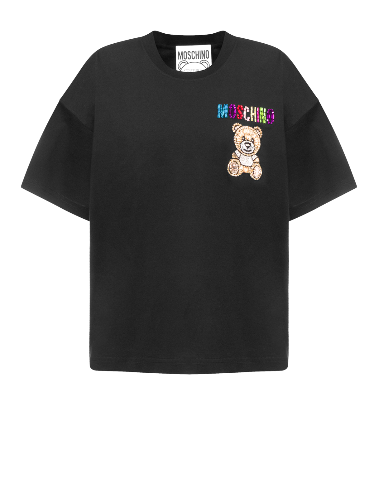 T-shirts Moschino - Crystal Teddy Bear T-shirt - A071005401555 | iKRIX.com