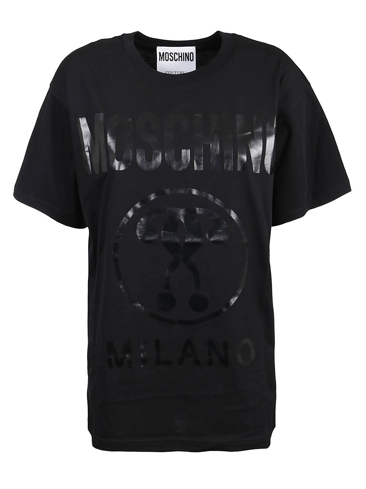 T-shirts Moschino - Double Question Mark T-shirt - 071405401555