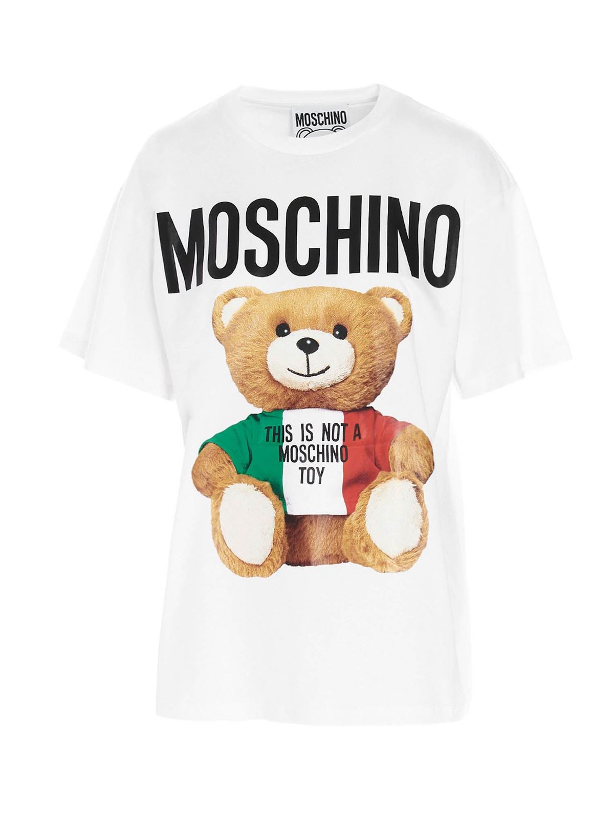 T-shirts Moschino - Italian Teddy Bear oversize t-shirt in white ...