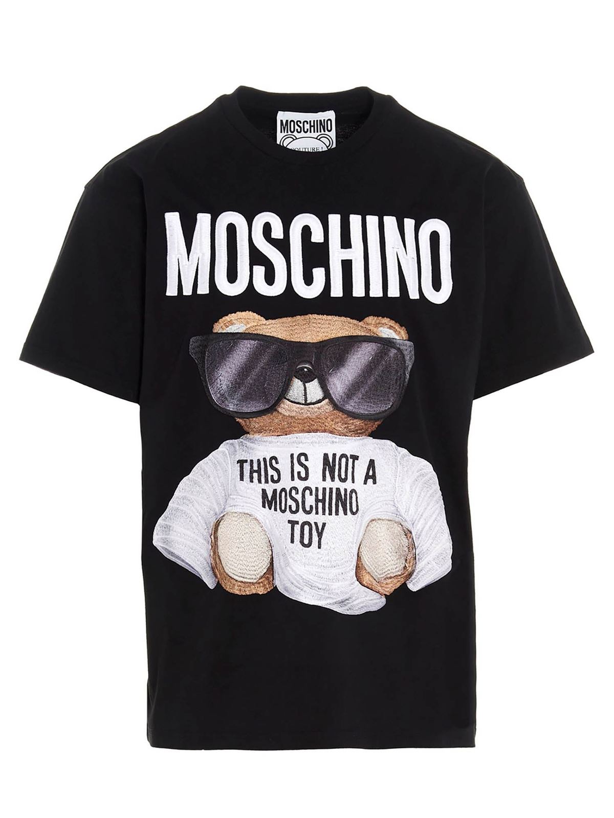 T-shirts Moschino - Micro Teddy Bear T-shirt in black - 070252402555