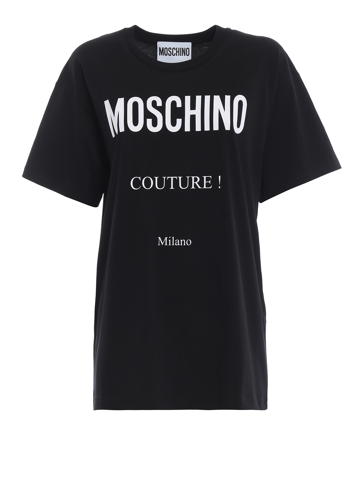 T-shirts Moschino - Moschino Couture black oversize Tee - 07025540J1555