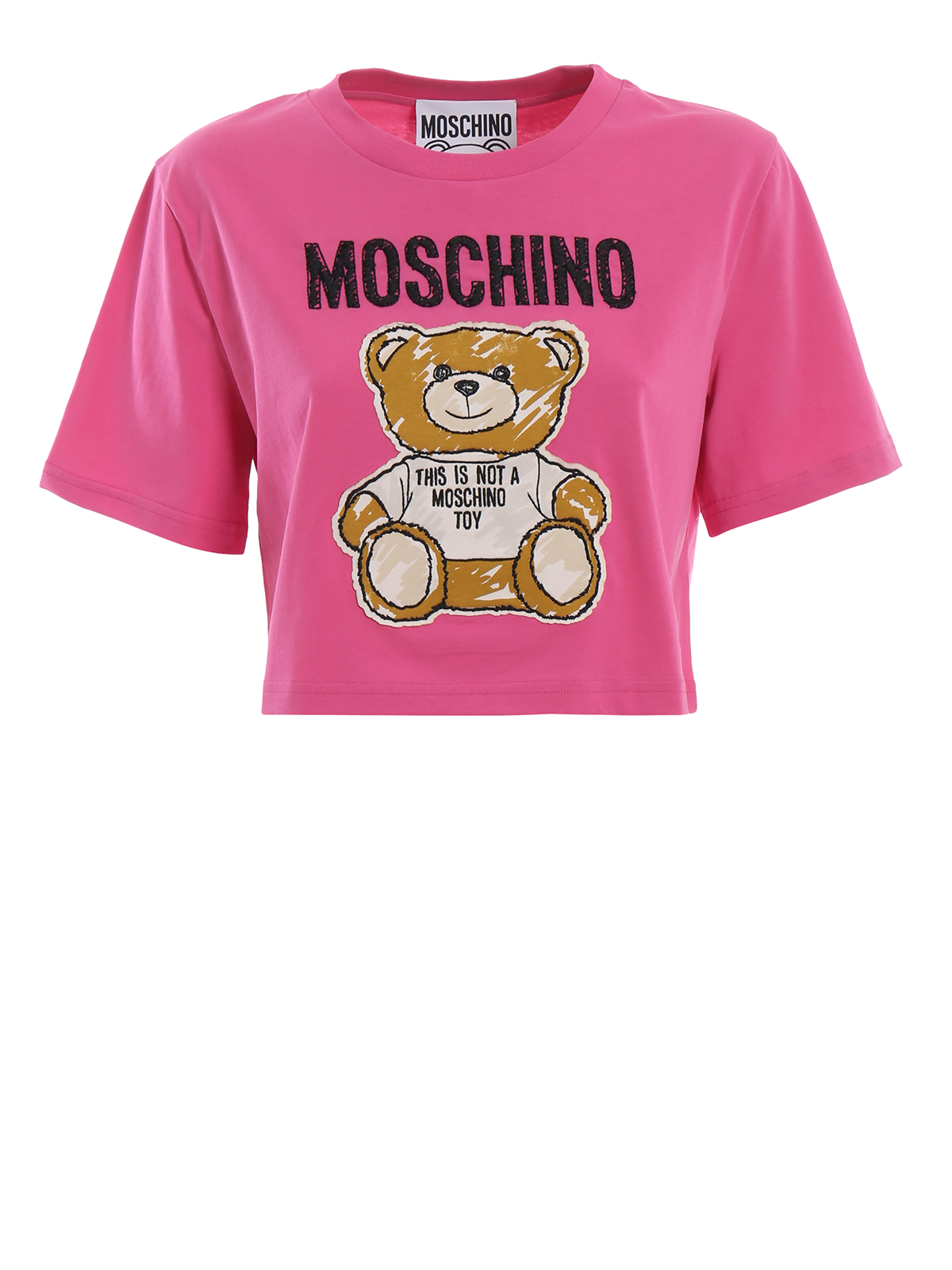 moschino cropped t shirt