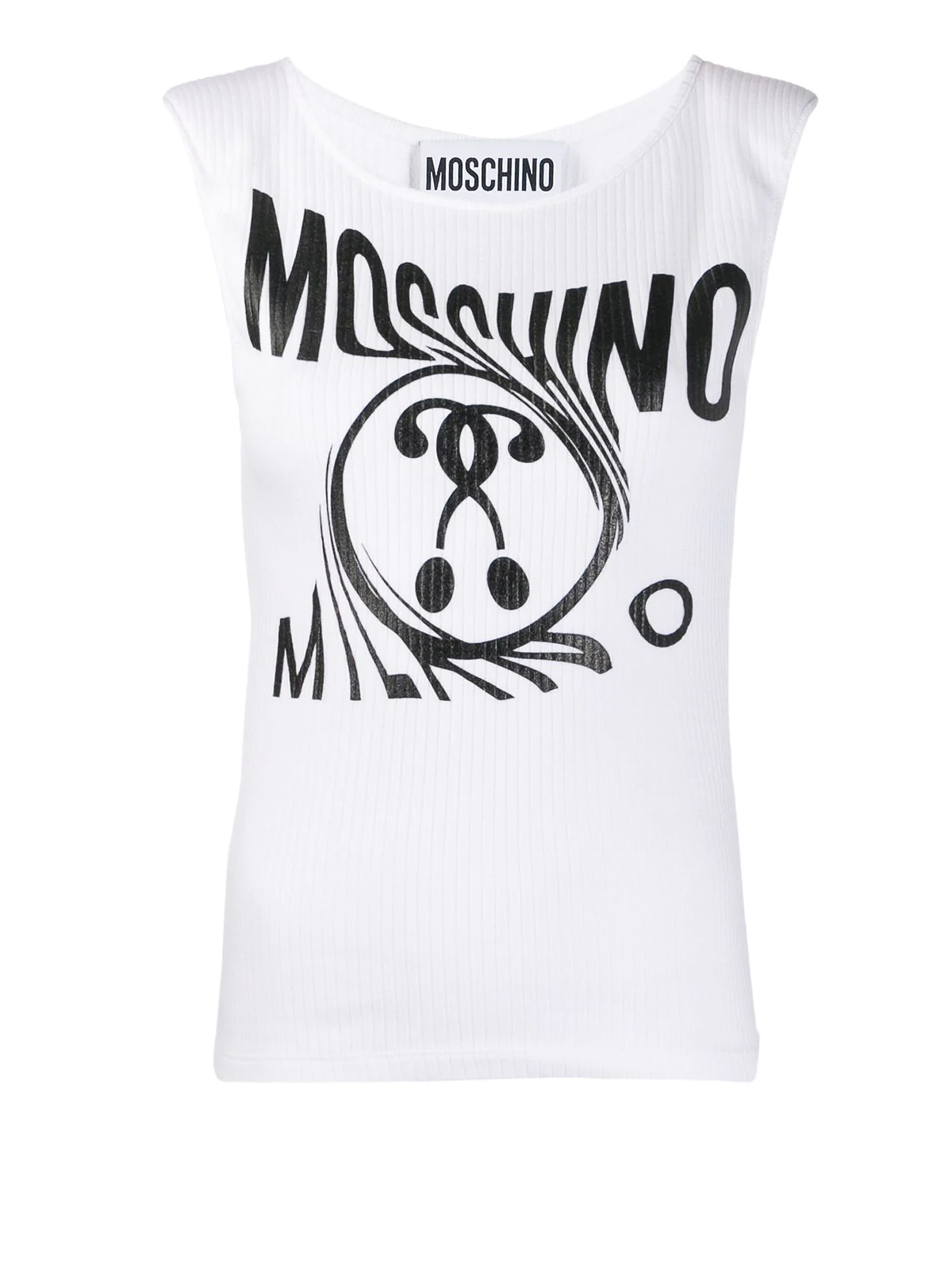 MOSCHINO DISTORTED DOUBLE QUESTION MARK TOP