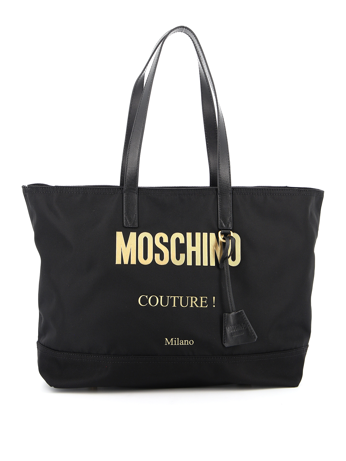 Moschino - Gold-tone logo tote bag - totes bags - 740682051555 | iKRIX.com
