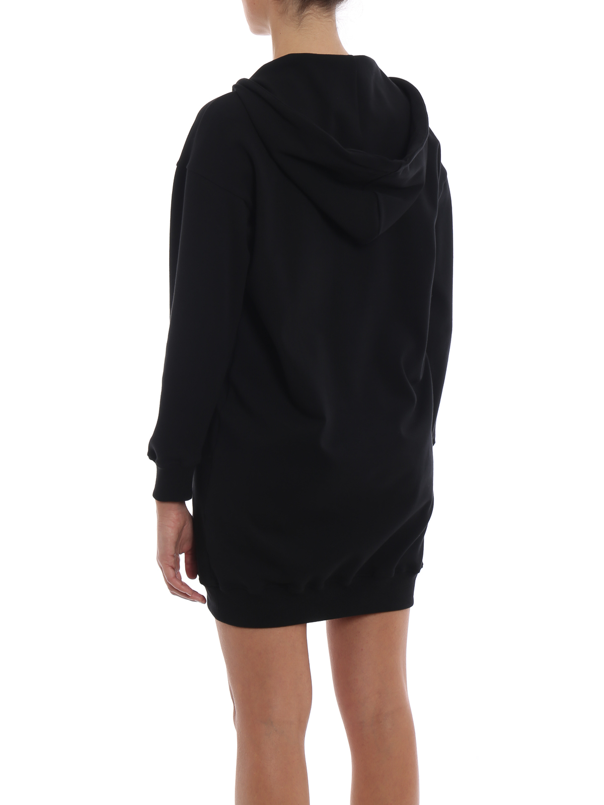 moschino hooded sweatshirt dress
