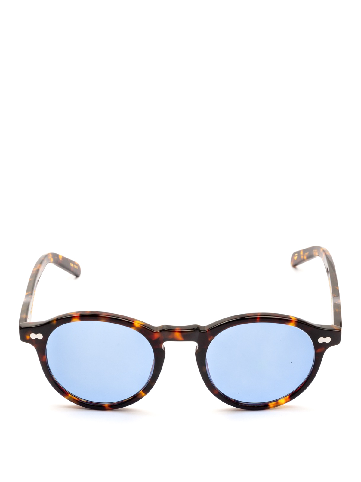 Moscot - Occhiali Miltzen tortoise con lenti azzurre - occhiali da sole