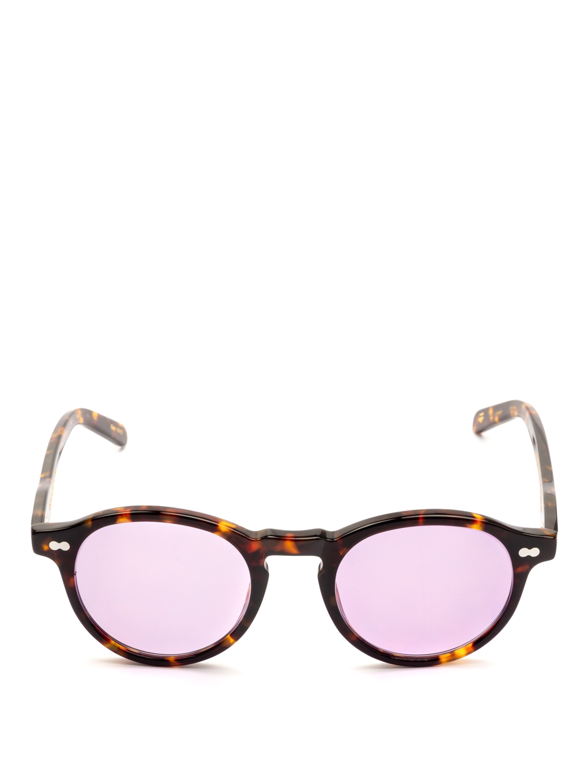 Moscot Miltzen purple lens tortoise sunglasses sunglasses MILTZEN