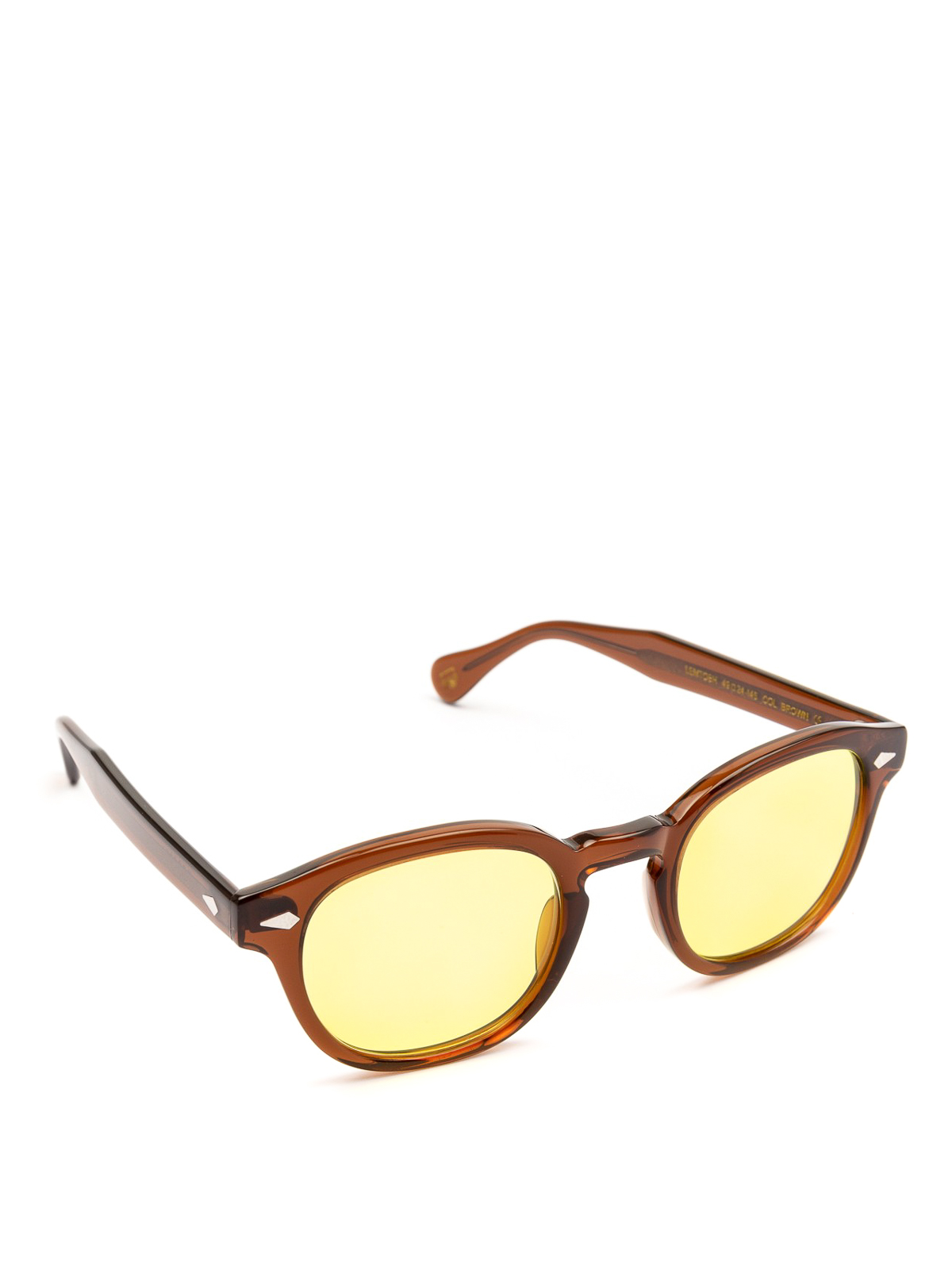 Moscot - Lemtosh yellow lens brown sunglasses - sunglasses - LEMTOSH ...