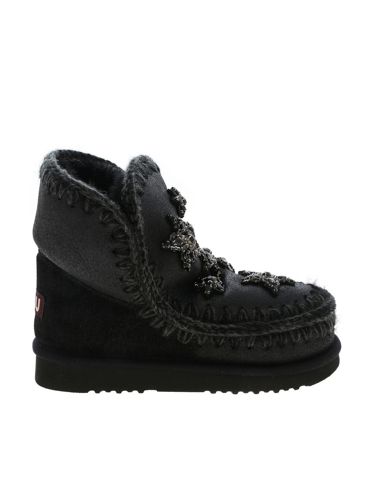 MOU ESKIMO 18 CRYSTAL STARS trainers IN BLACK