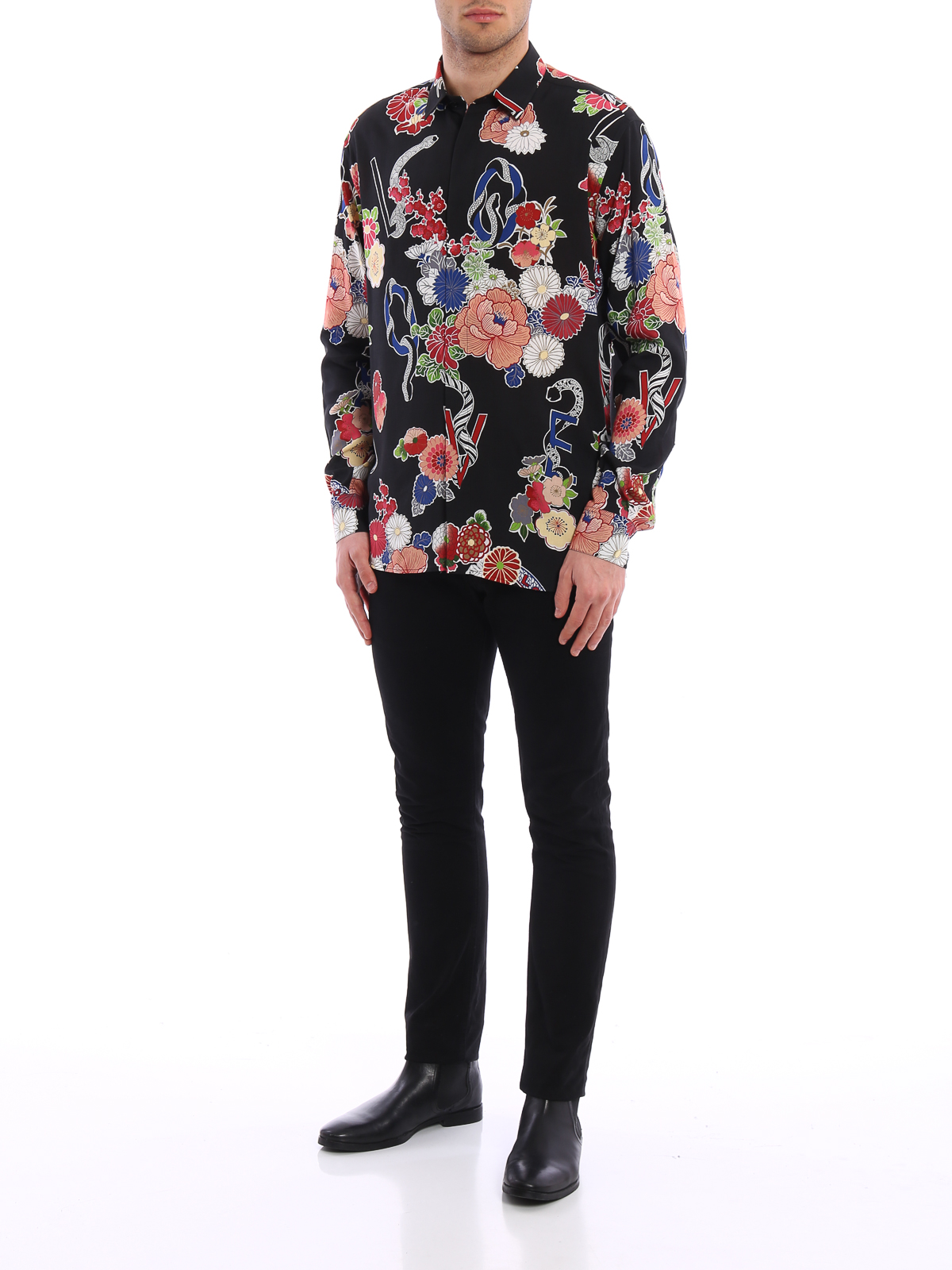 Shirts Saint Laurent - Multicolour floral print shirt 