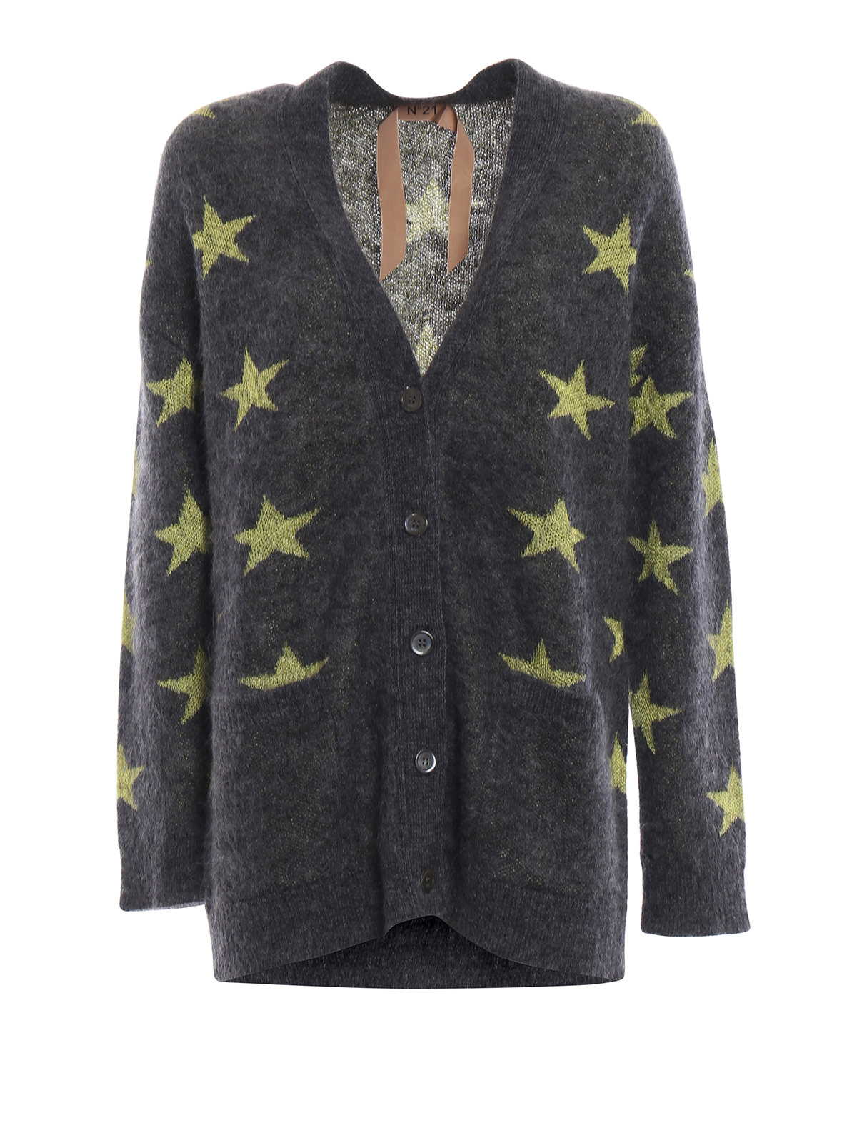 Cardigans N°21 - Star pattern mohair blend cardigan