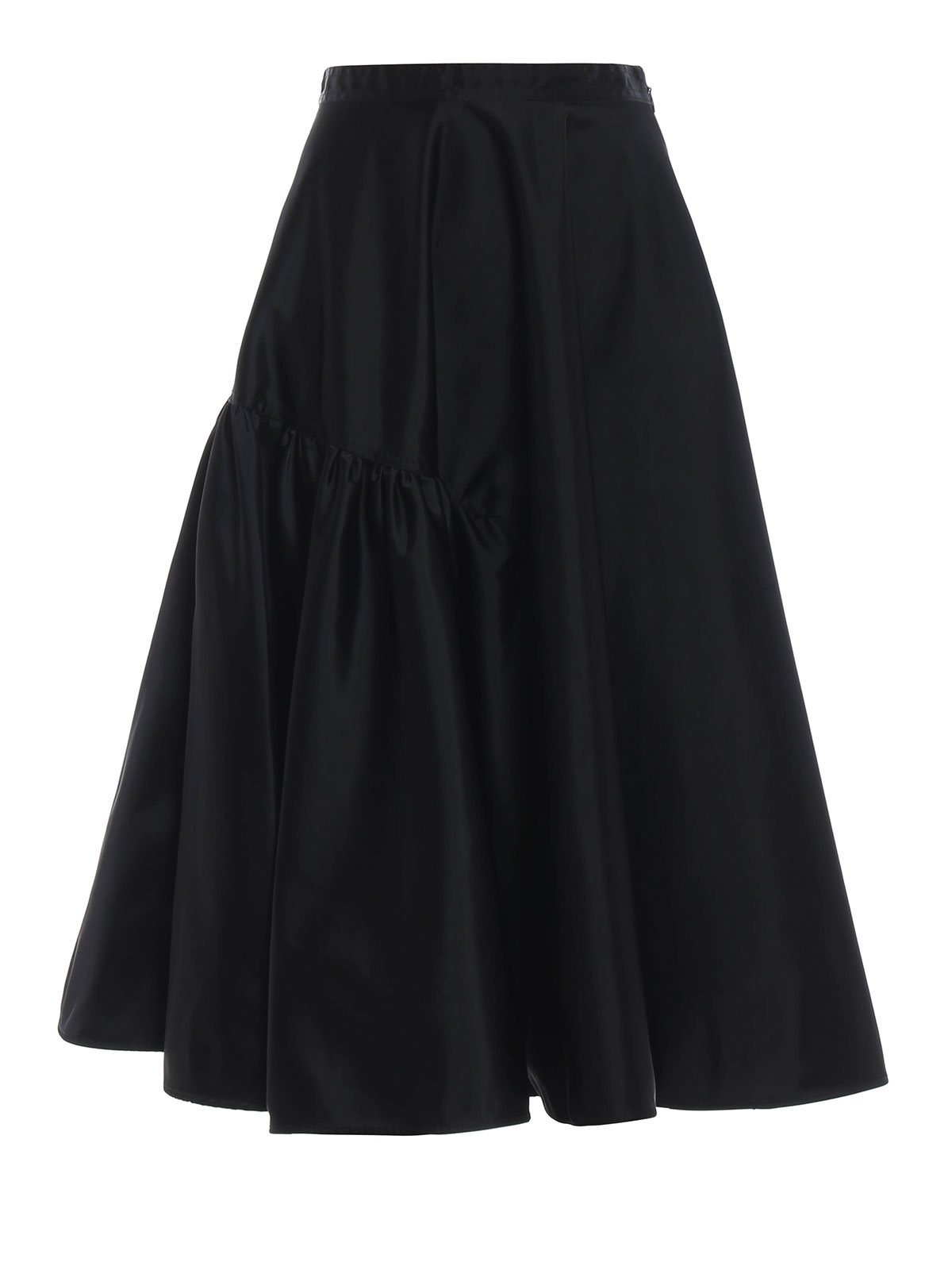 N°21 Total Black Duchesse Circle Midi Skirt
