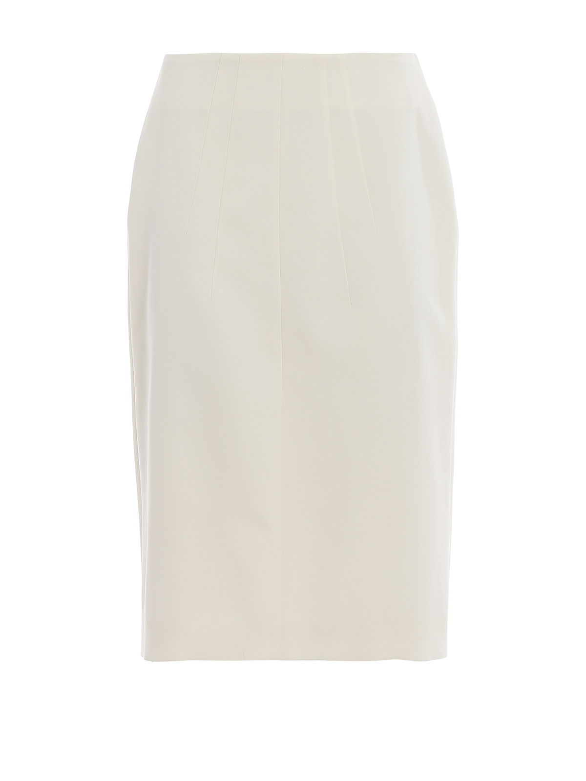 N°21 Wool Blend Pencil Skirt In White