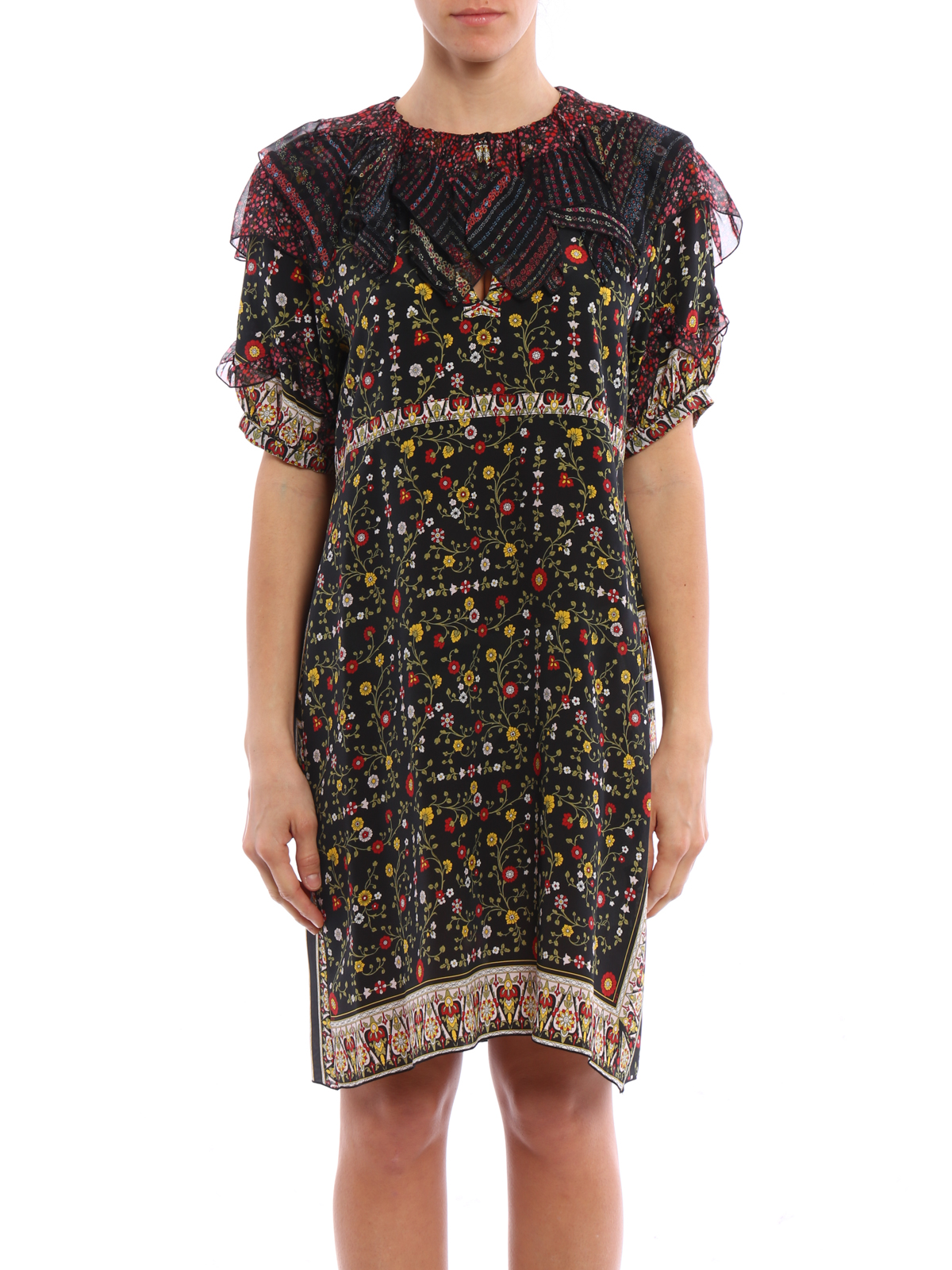 Short dresses N°21 - Floral print georgette silk dress - H05257830001