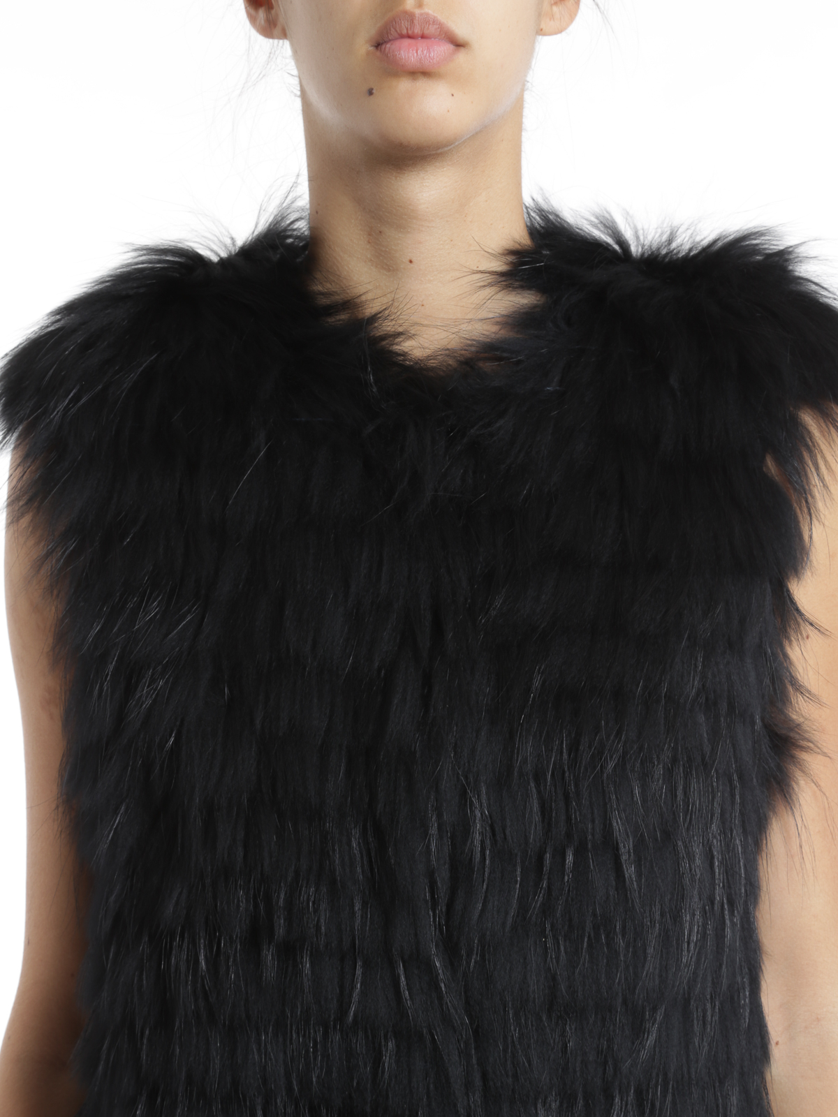 groei Opsommen Twisted Fur & Shearling Coats N8 - Raccoon fur vest - N8043V4J10BLACK | iKRIX.com