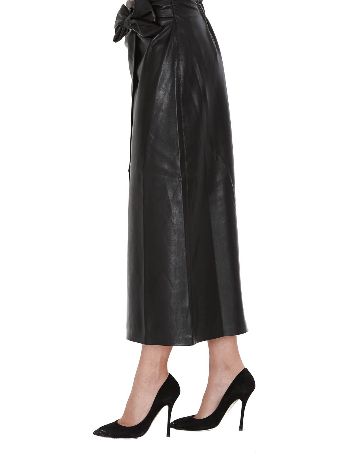 Nanushka - Amas faux leather skirt - leather skirts - AMASBLACK