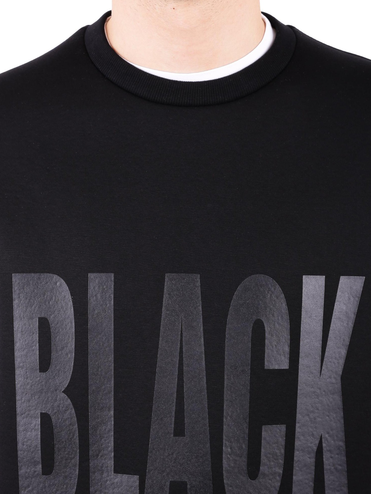 black printed sweatshirt