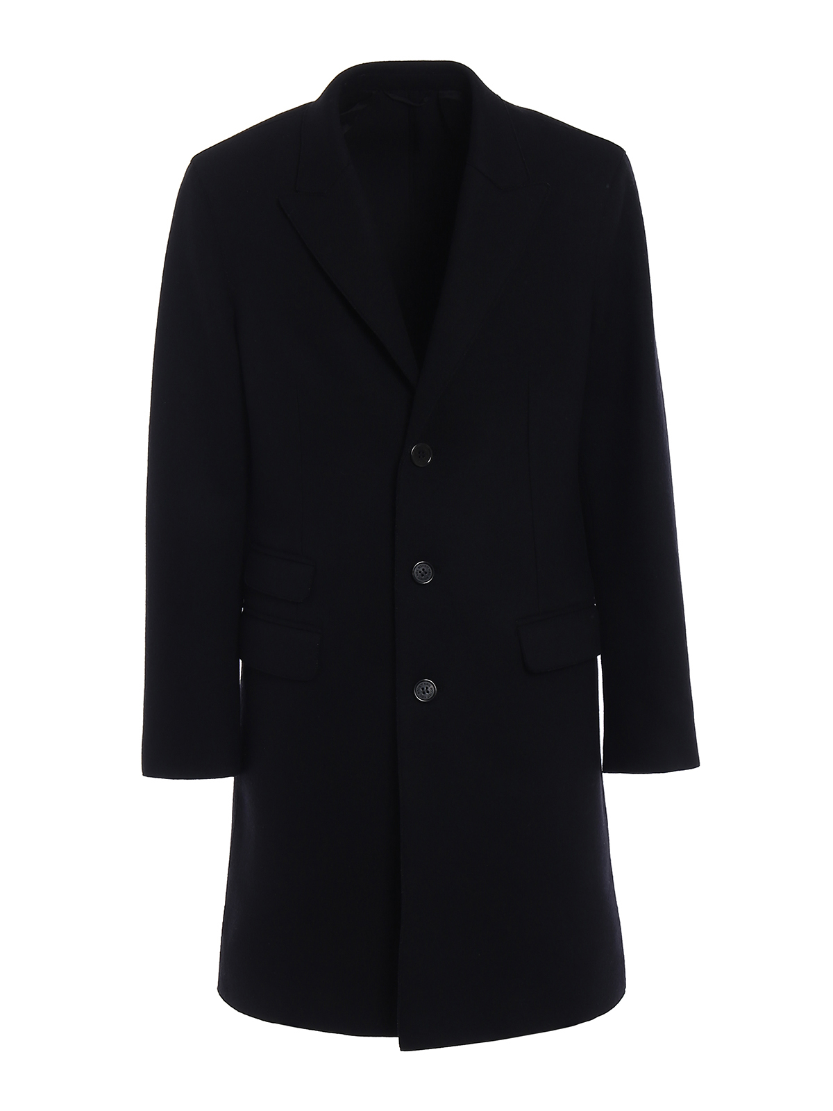 Knee length coats Neil Barrett - Skinny fit wool blend coat - BCA189ZF00601