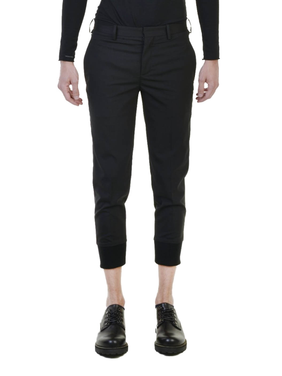 Cropped cuffed trousers Clearance