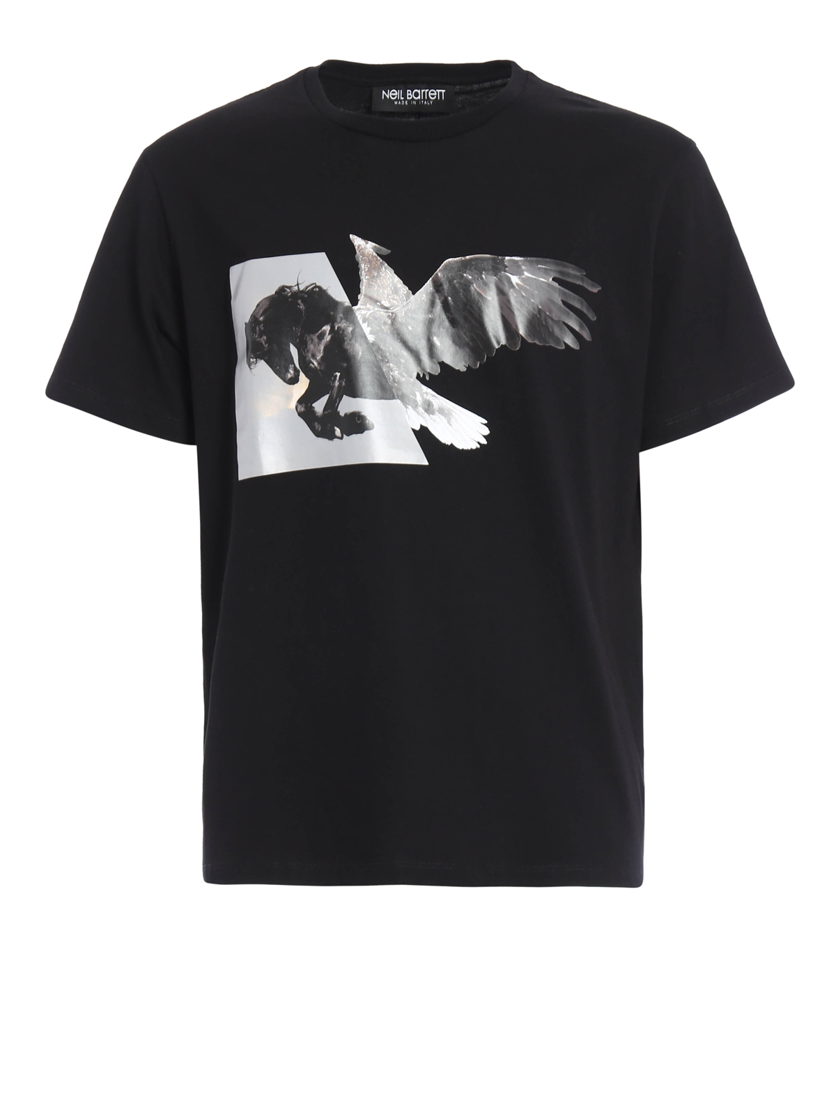 T-shirts Neil Barrett - Horse Eagle printed T-shirt - BJT172IB545S01
