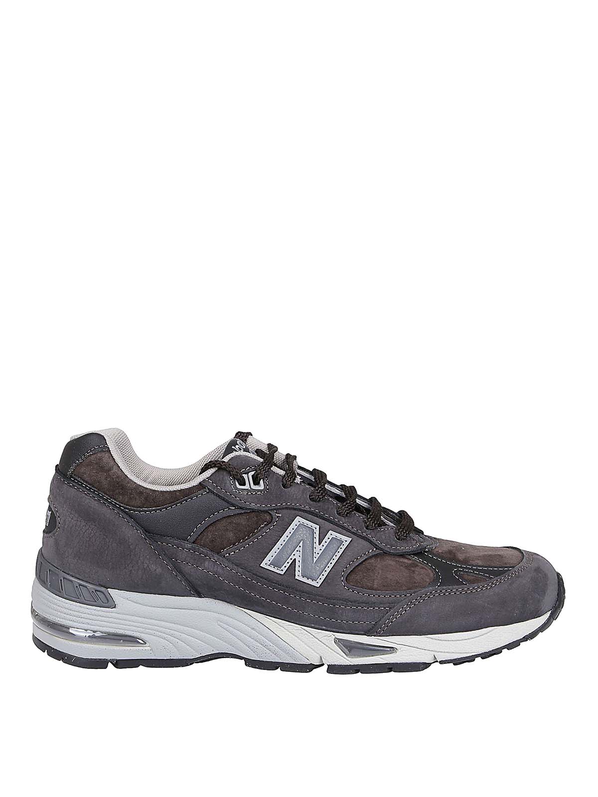 New Balance 991 Tech Mesh And Suede Trainers In Grey