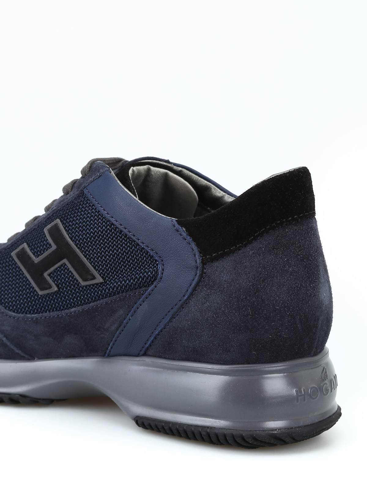 New Interactive blue suede sneakers 