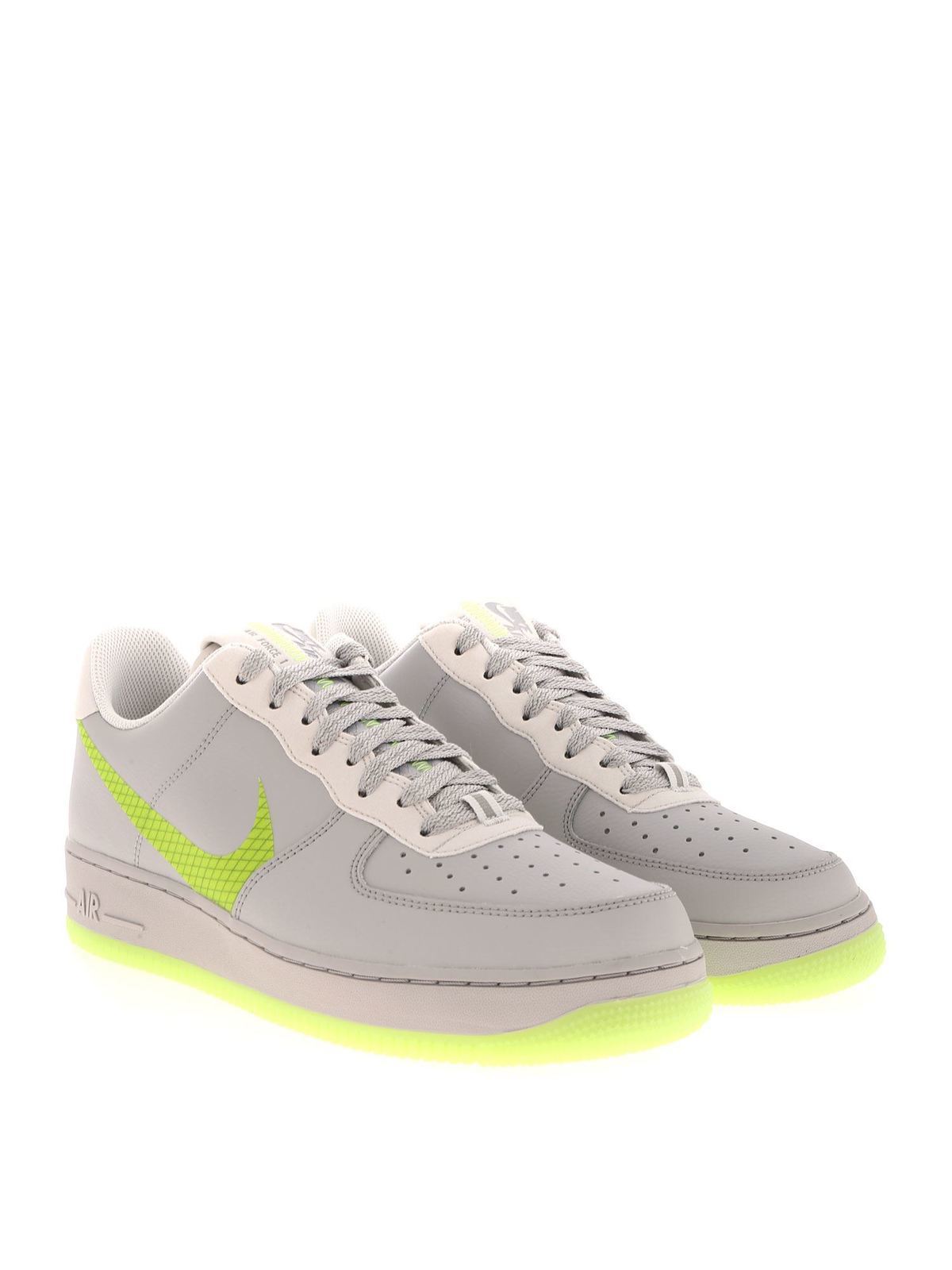 Trainers Nike - Air Force 1 '07 LV8 3 sneakers grey and neon ... تجربتي مع كريم بيزلين للمنطقه الحساسة