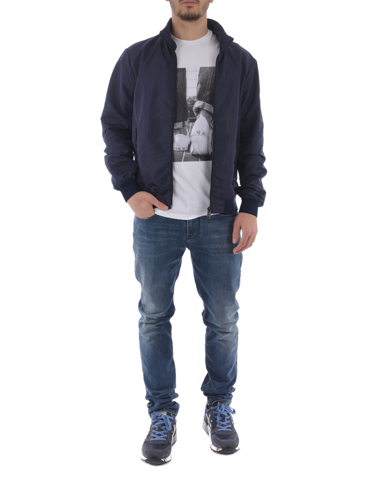 Ændringer fra smal terrorist Casual jackets Armani Jeans - Nylon jacket - 3Y6B396NDHZ1541 | iKRIX.com
