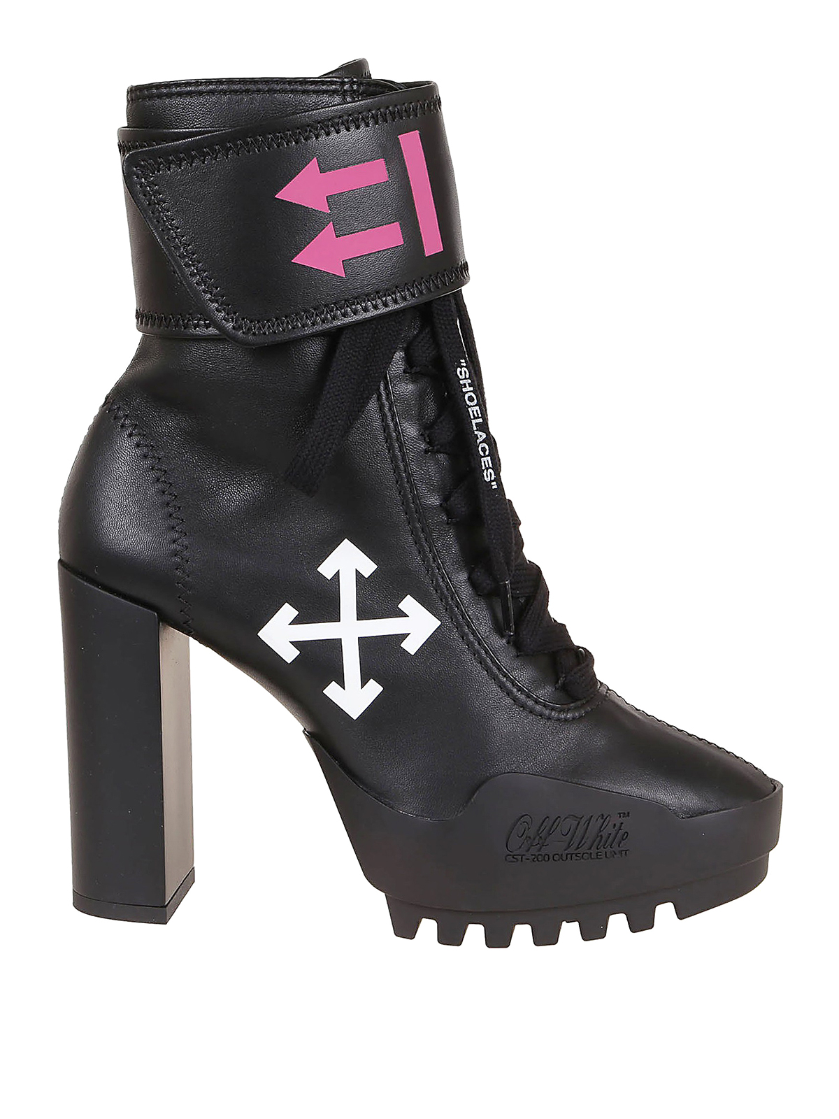 off white ankle boots