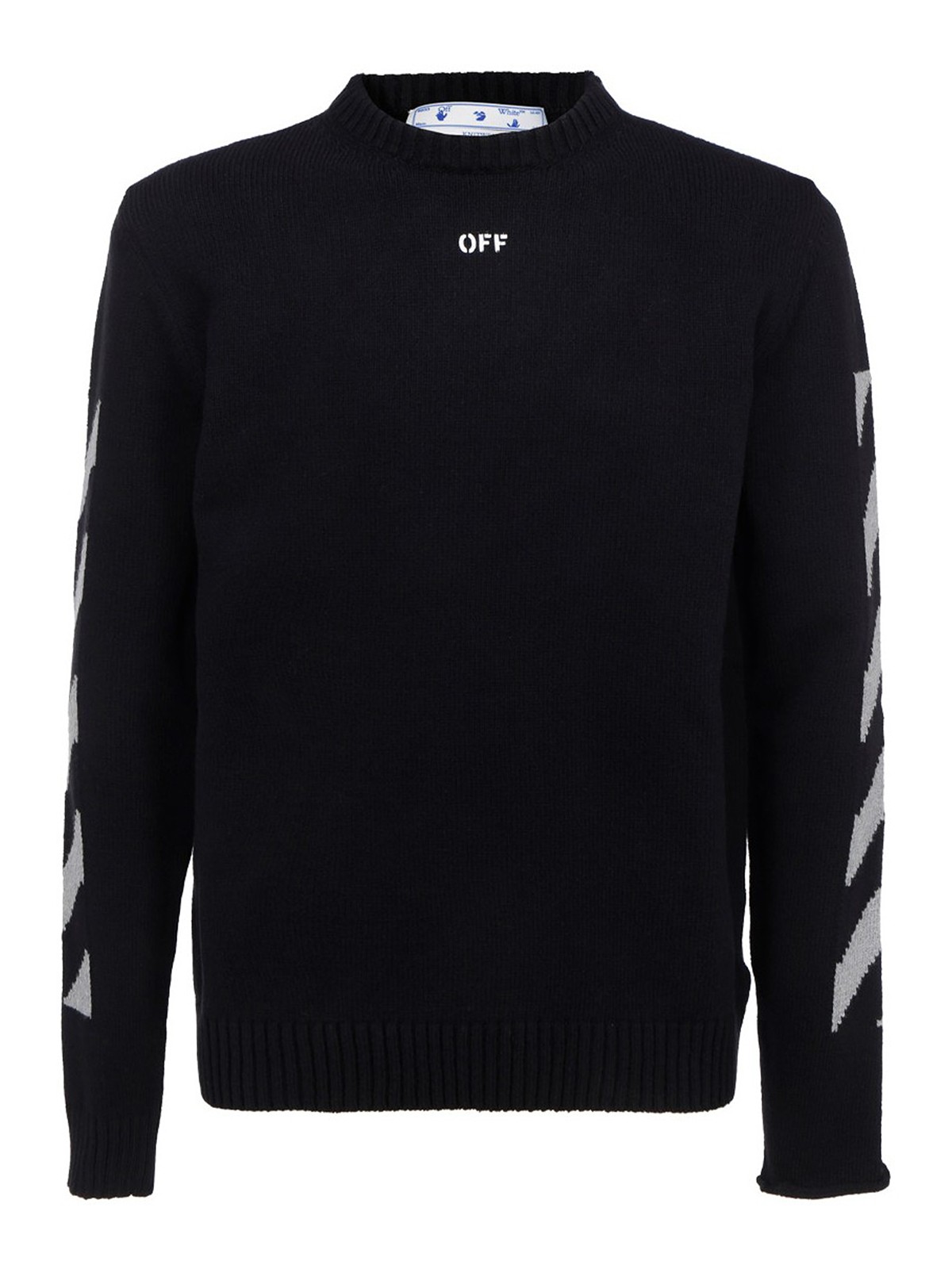 off white crew necks