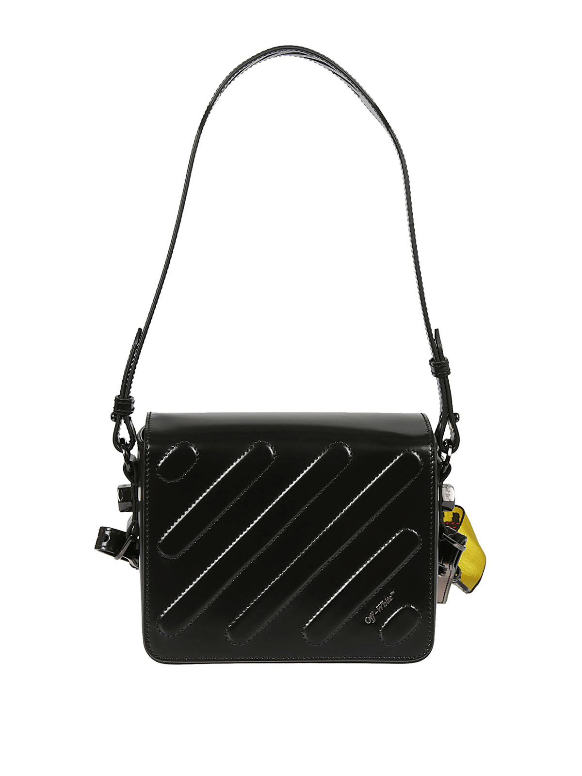 Off-White - Logo shoulder strap quilted leather bag - cross body bags - OWNA011E189900741010