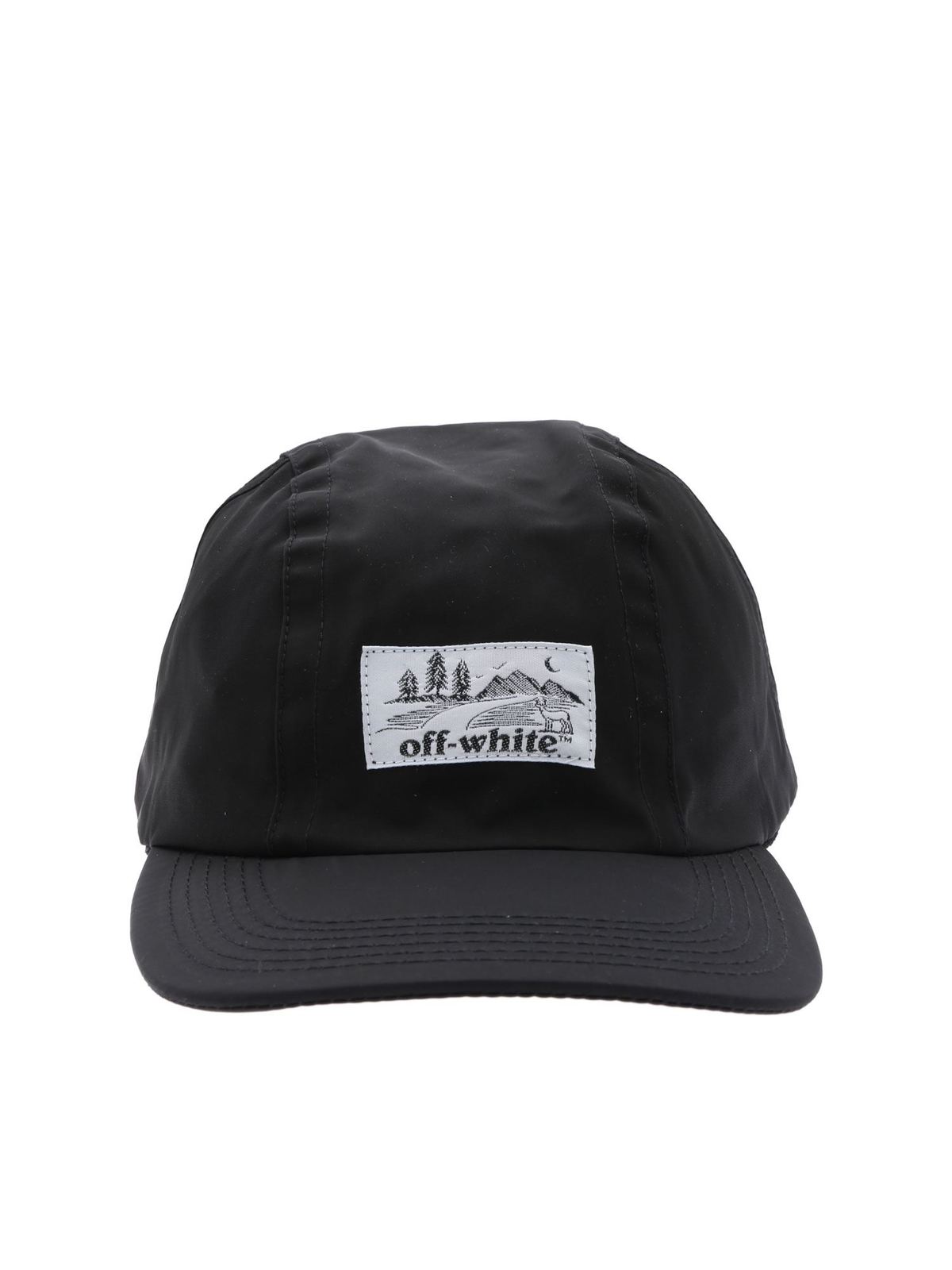 black off white cap