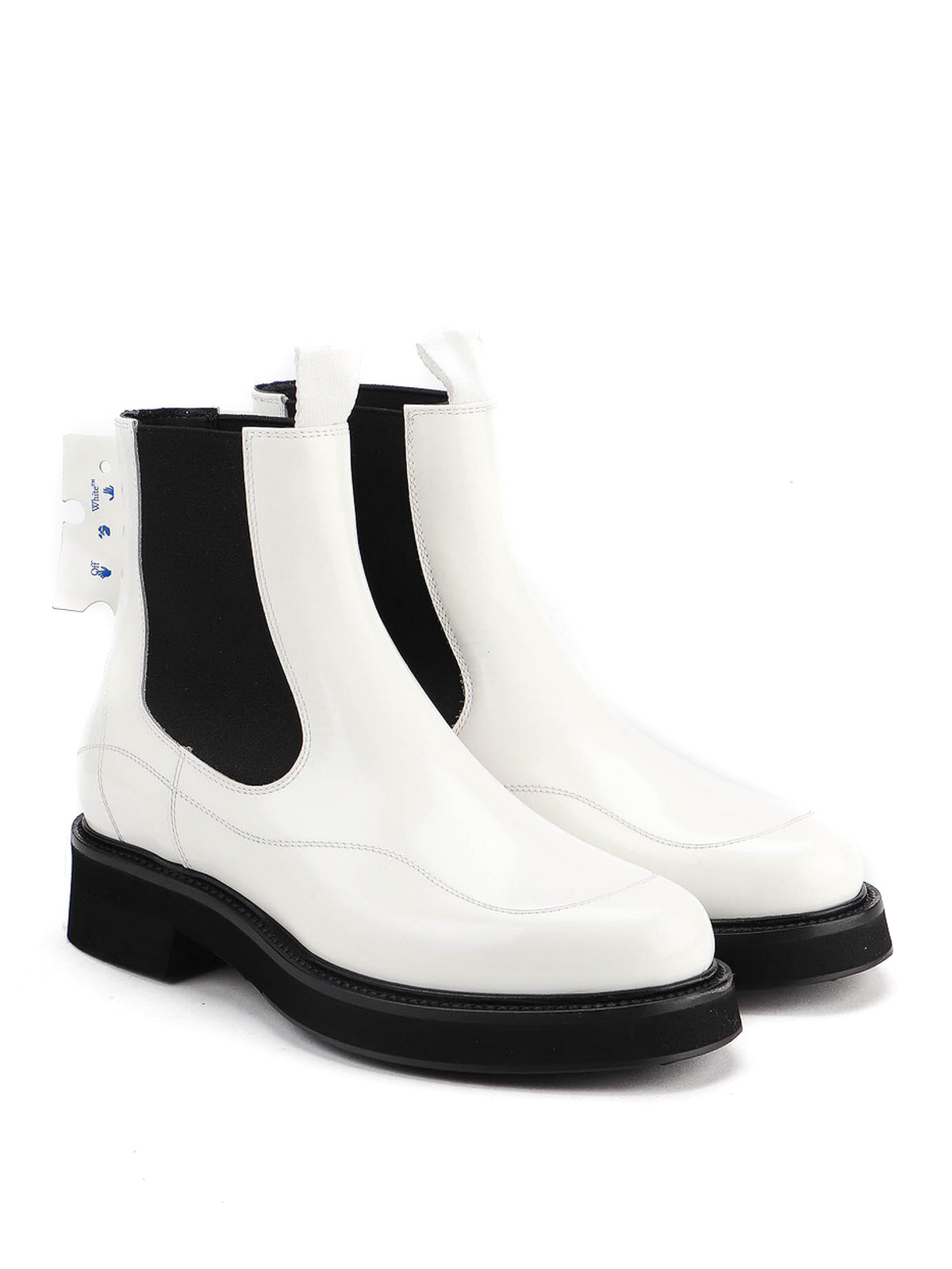 off white ankle boots