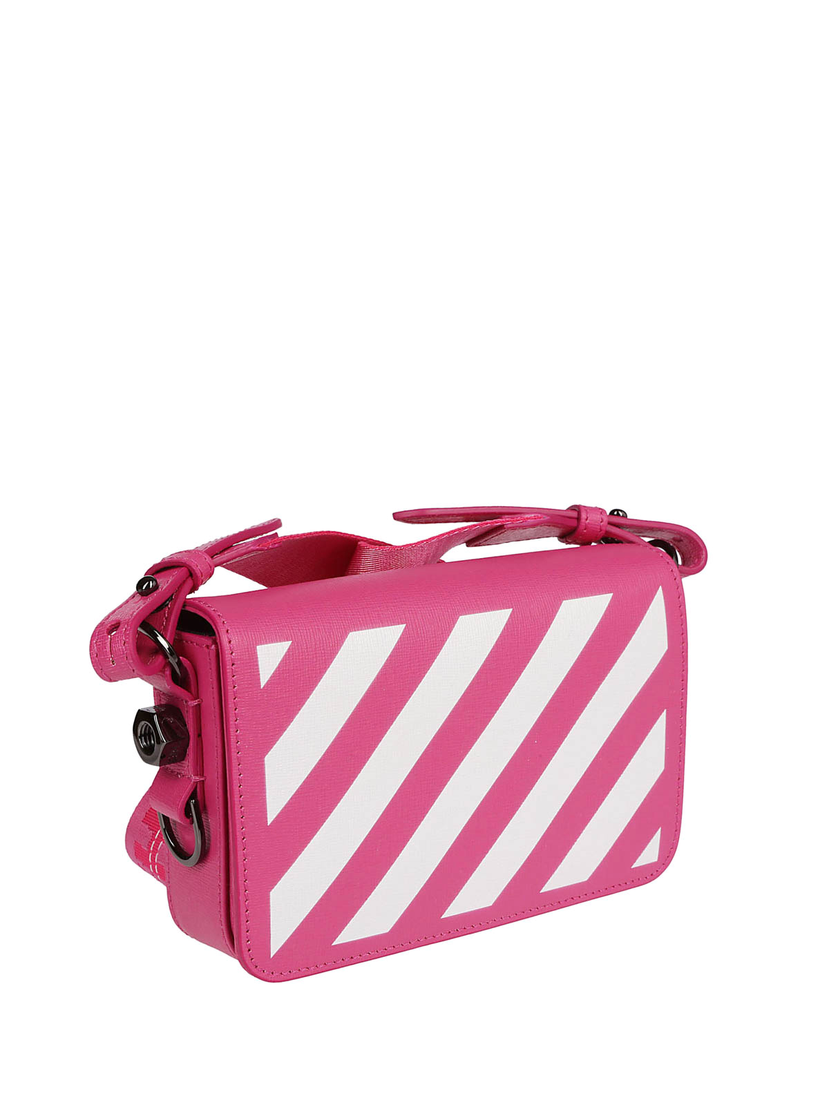 Off-White Primavera Estate 2020 borsa tote arrows rosa e bianca -  OWNA094R20H070712701
