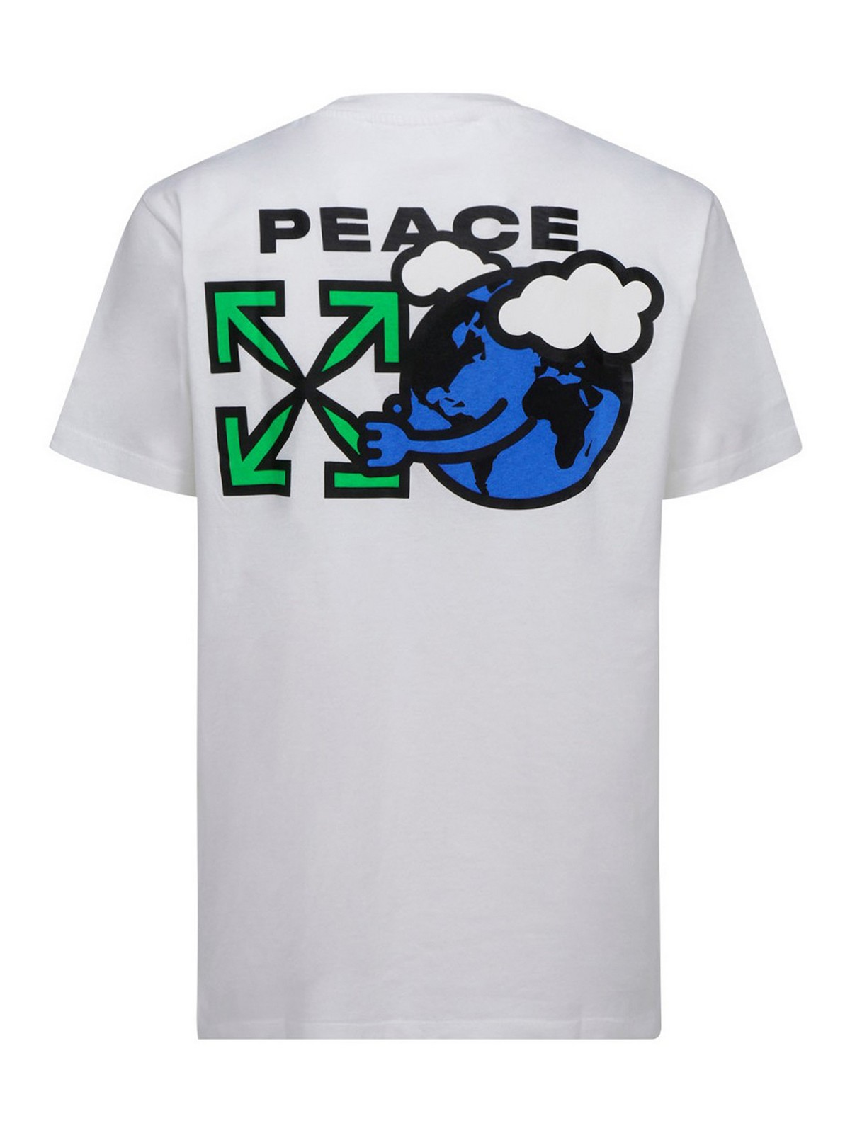 T-shirts Off-White - Peace Worldwide T-shirt - OMAA027R21JER0090155