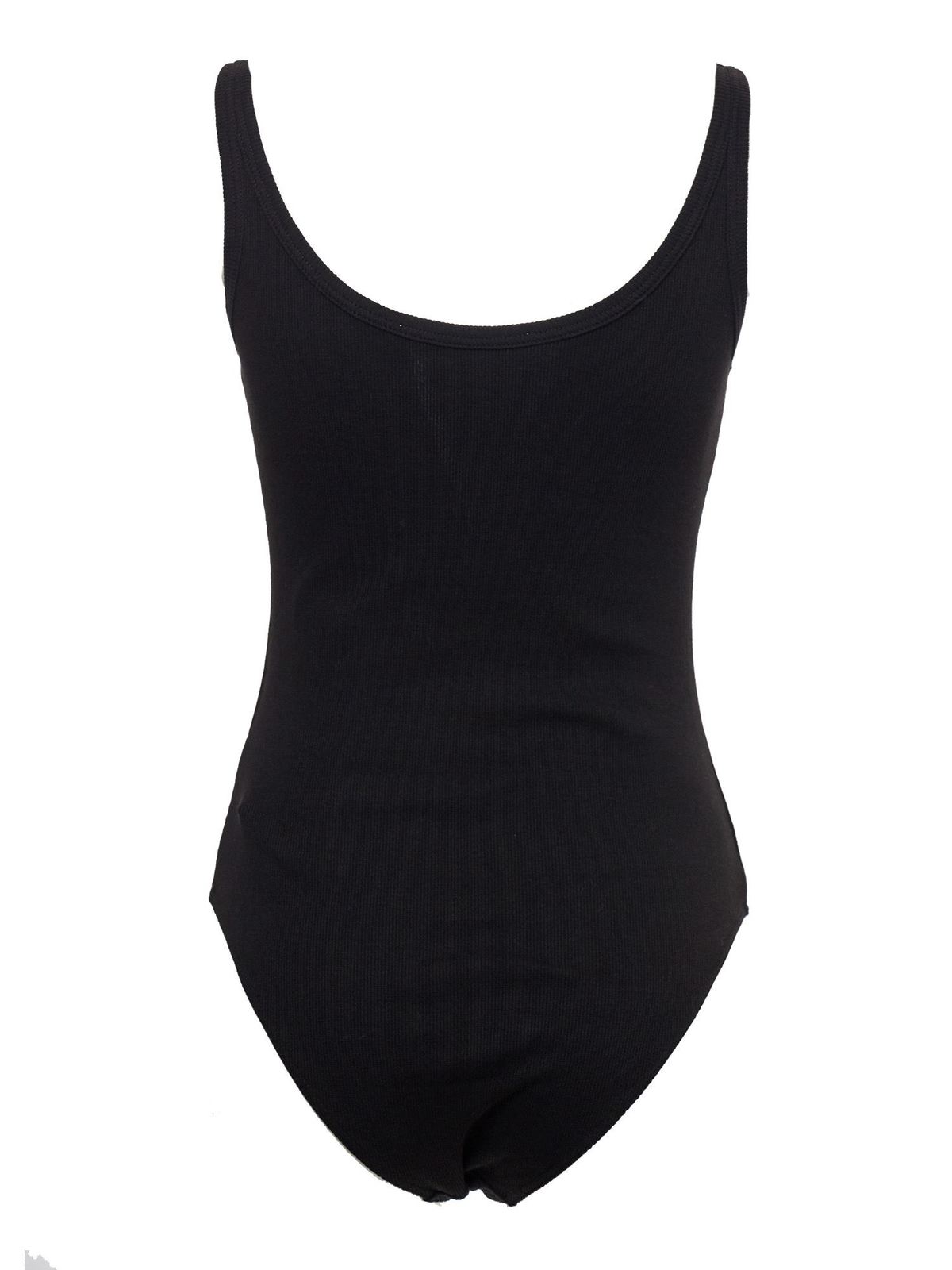 Tops & shirts Off-White - Logo ribbed body in black - OWDD026R21FAB0011001