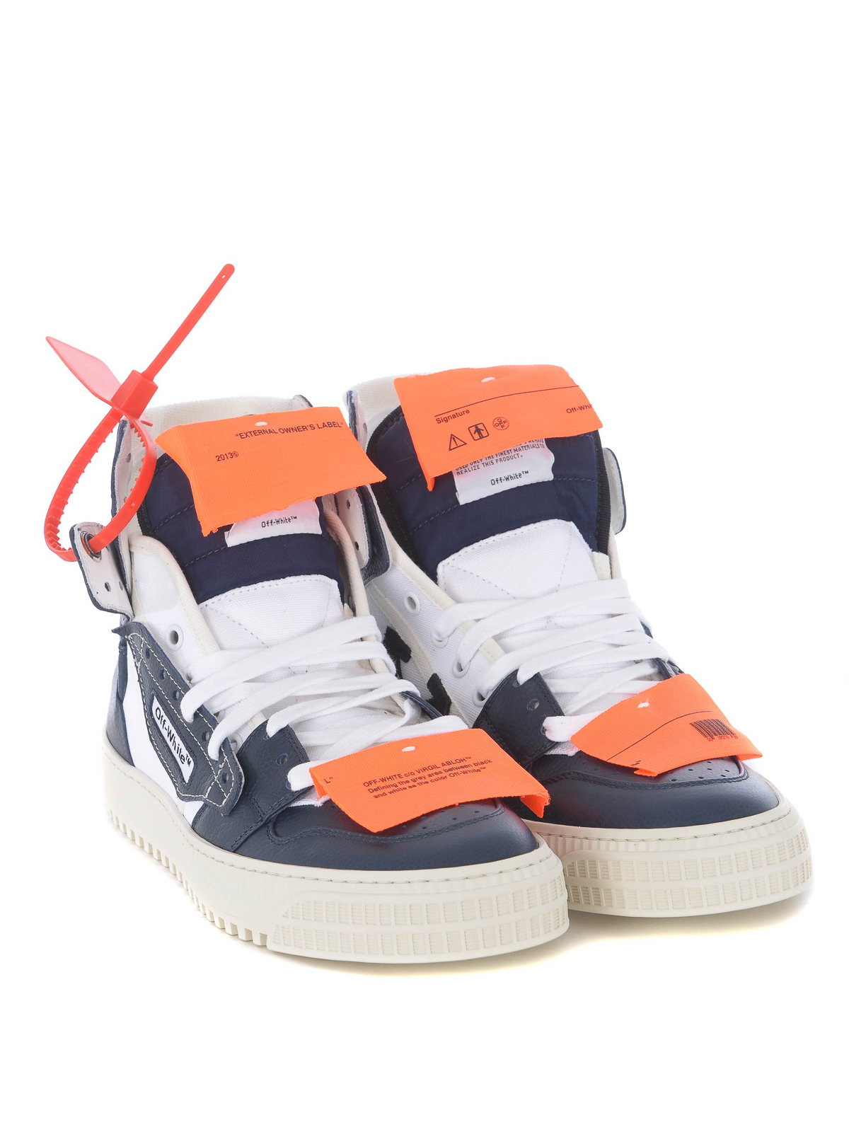 Off Court high top leather sneakers 