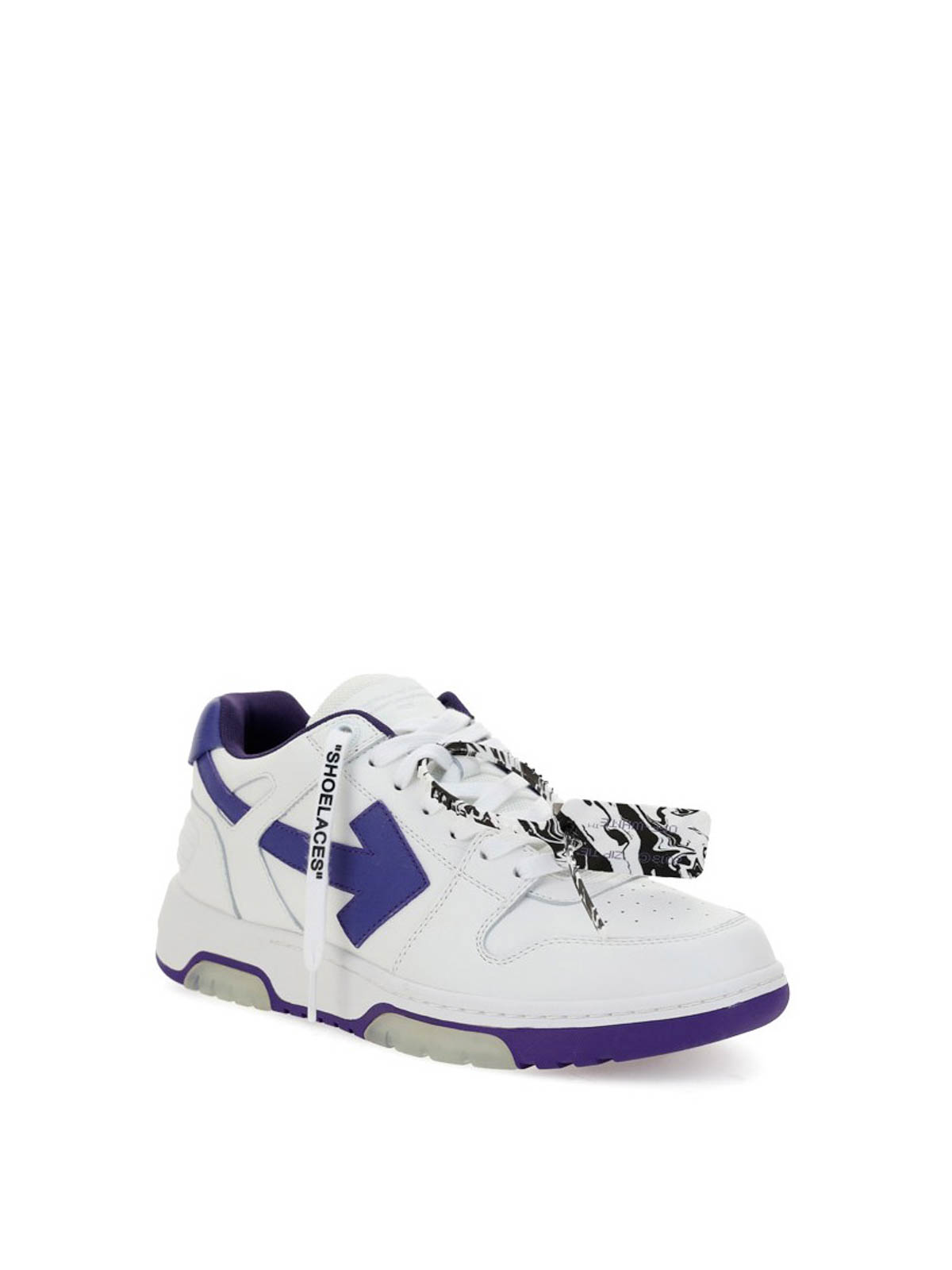 off white sneaker purple