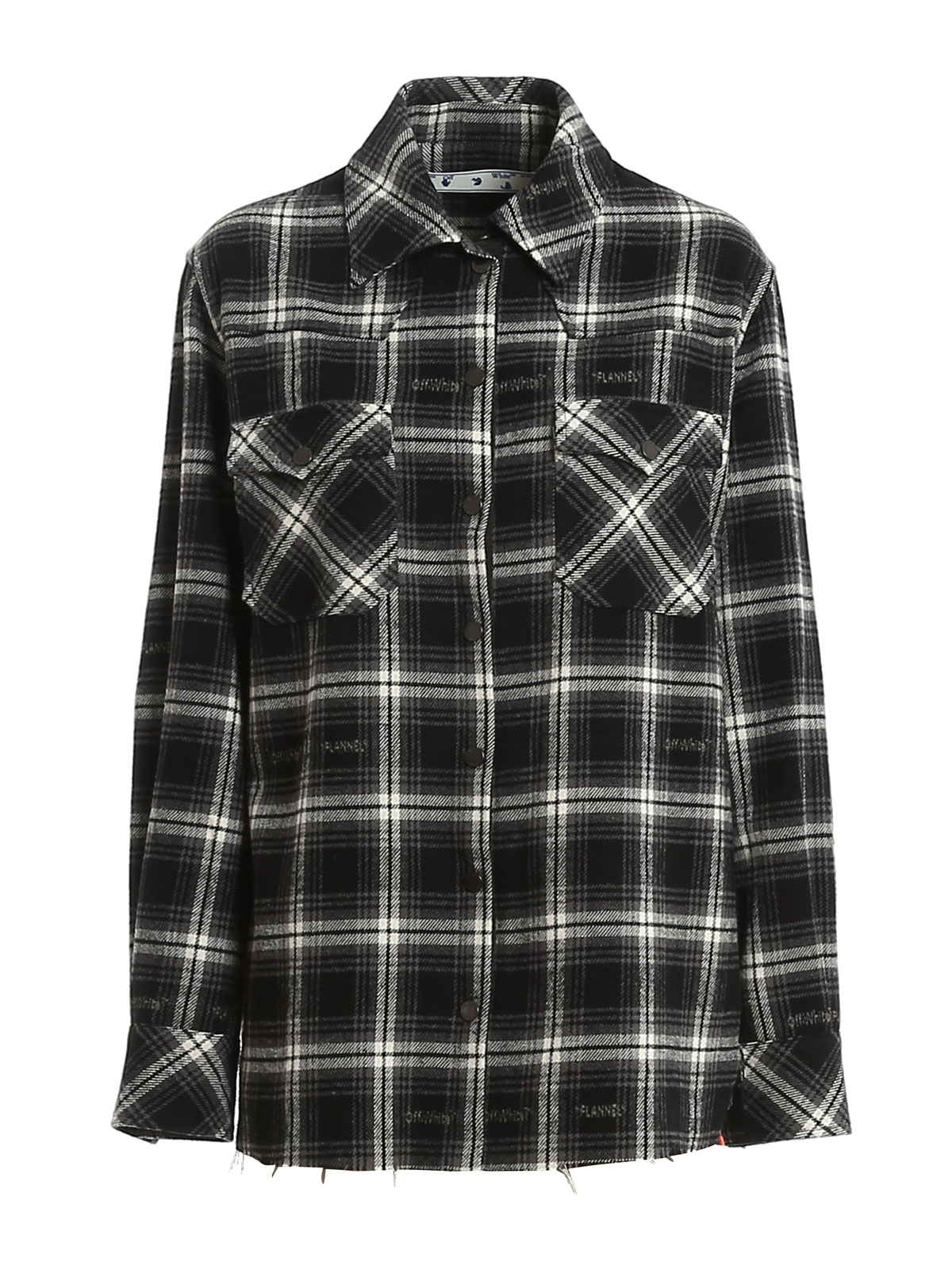 Off-White - Check pattern flannel shirt - shirts - OWGA078E20FAB0021000